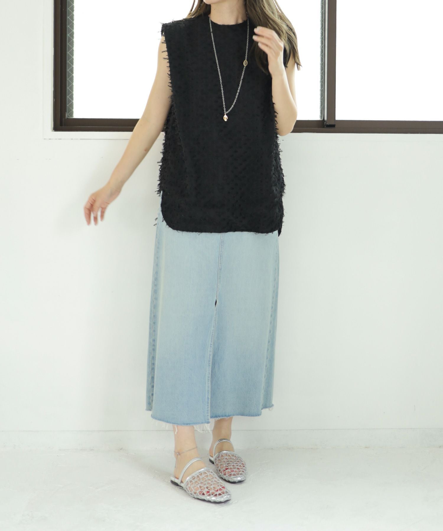 手編みメッシュ2wayフラットサンダル▲返品不可