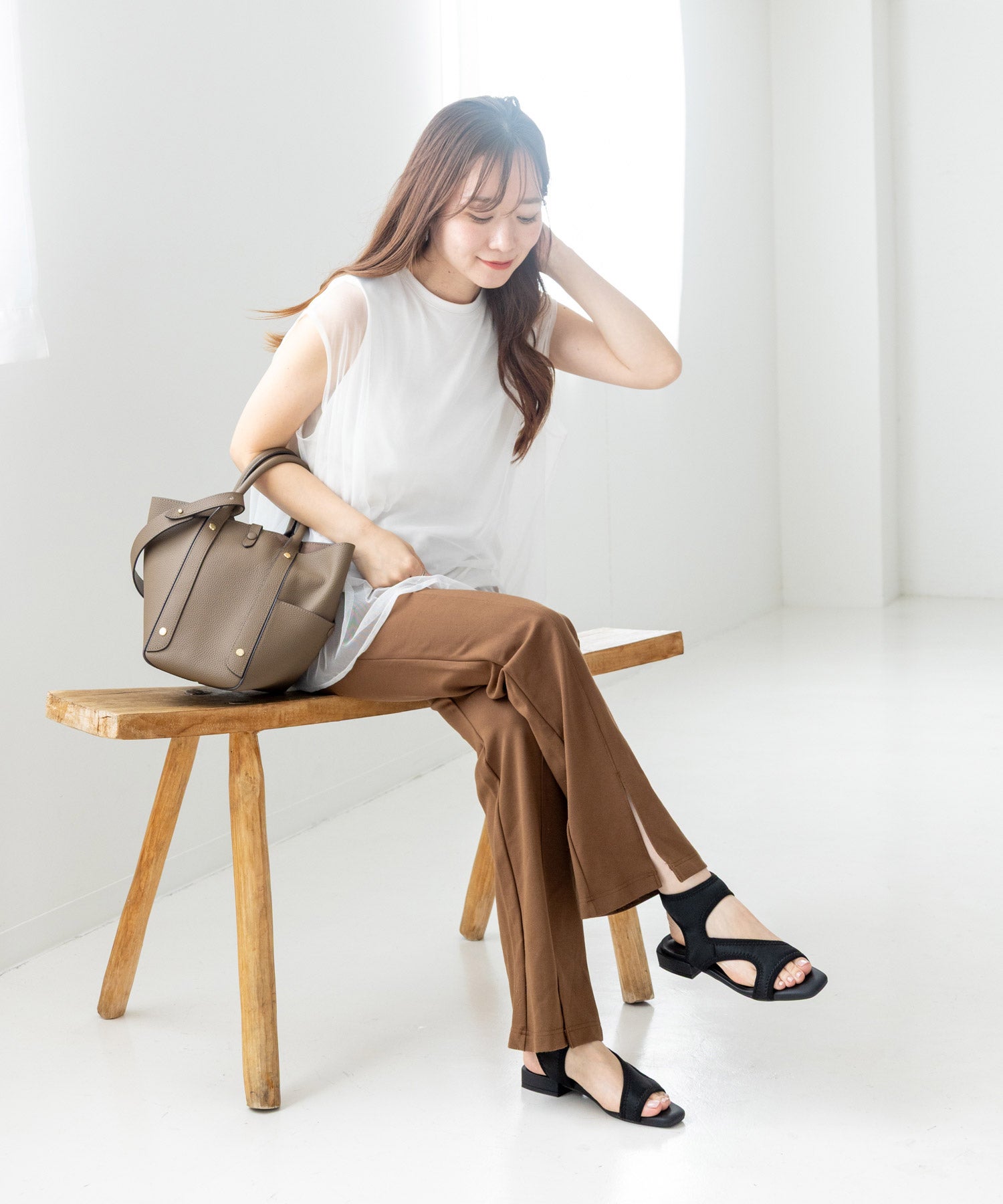 ストレッチフィットサンダル ▲返品不可