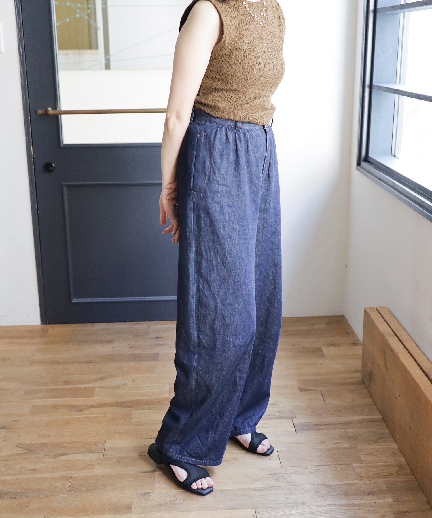 ストレッチフィットサンダル ▲返品不可
