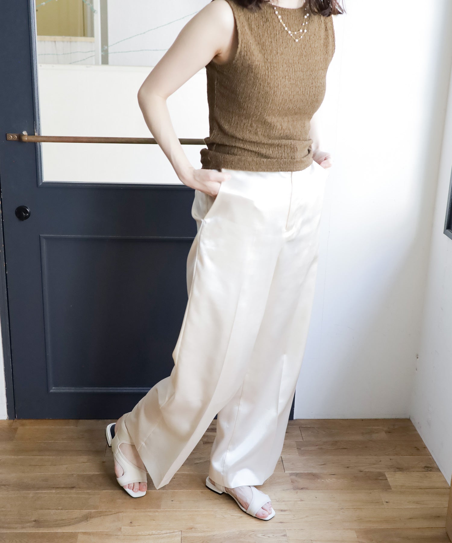 ストレッチフィットサンダル ▲返品不可