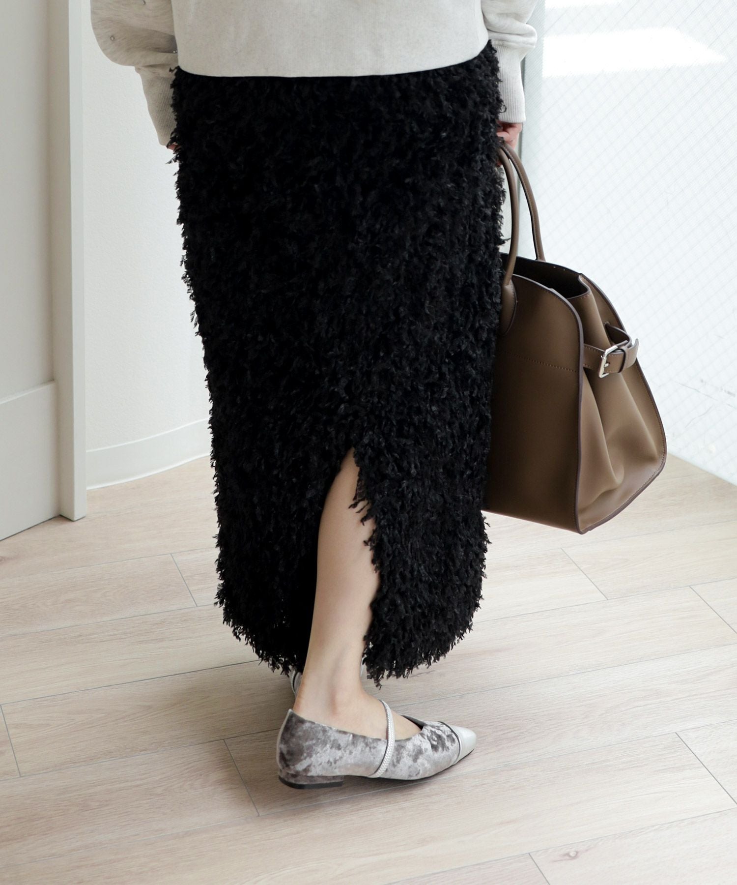 シャイニーベロアメリージェーンパンプス▲返品不可