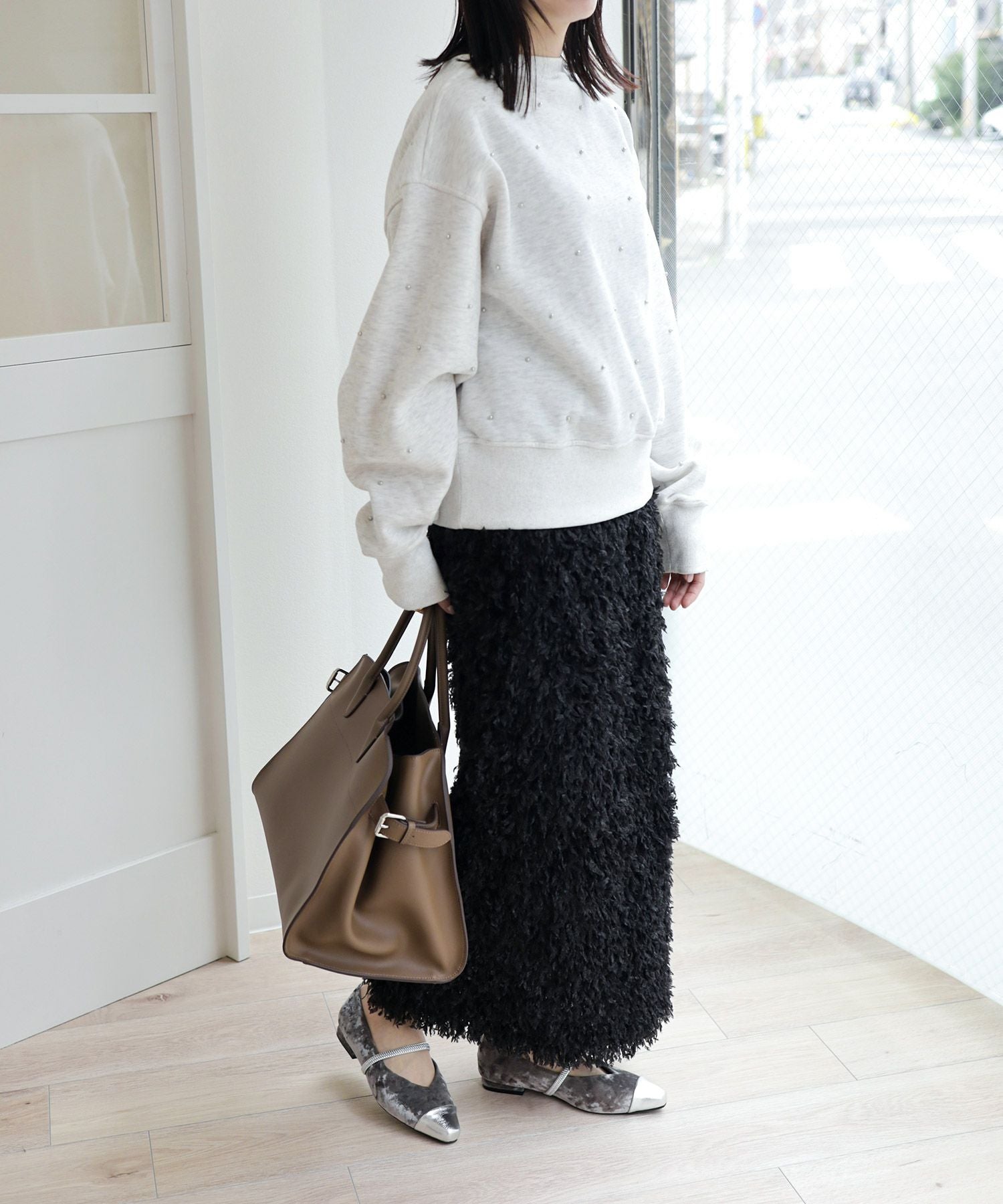 シャイニーベロアメリージェーンパンプス▲返品不可