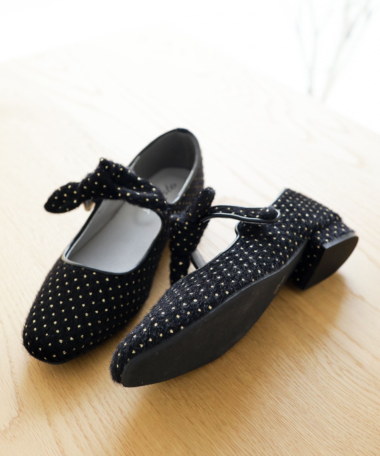 取り外し可能リボン付きメリージェーンパンプス△返品不可 | SESTO