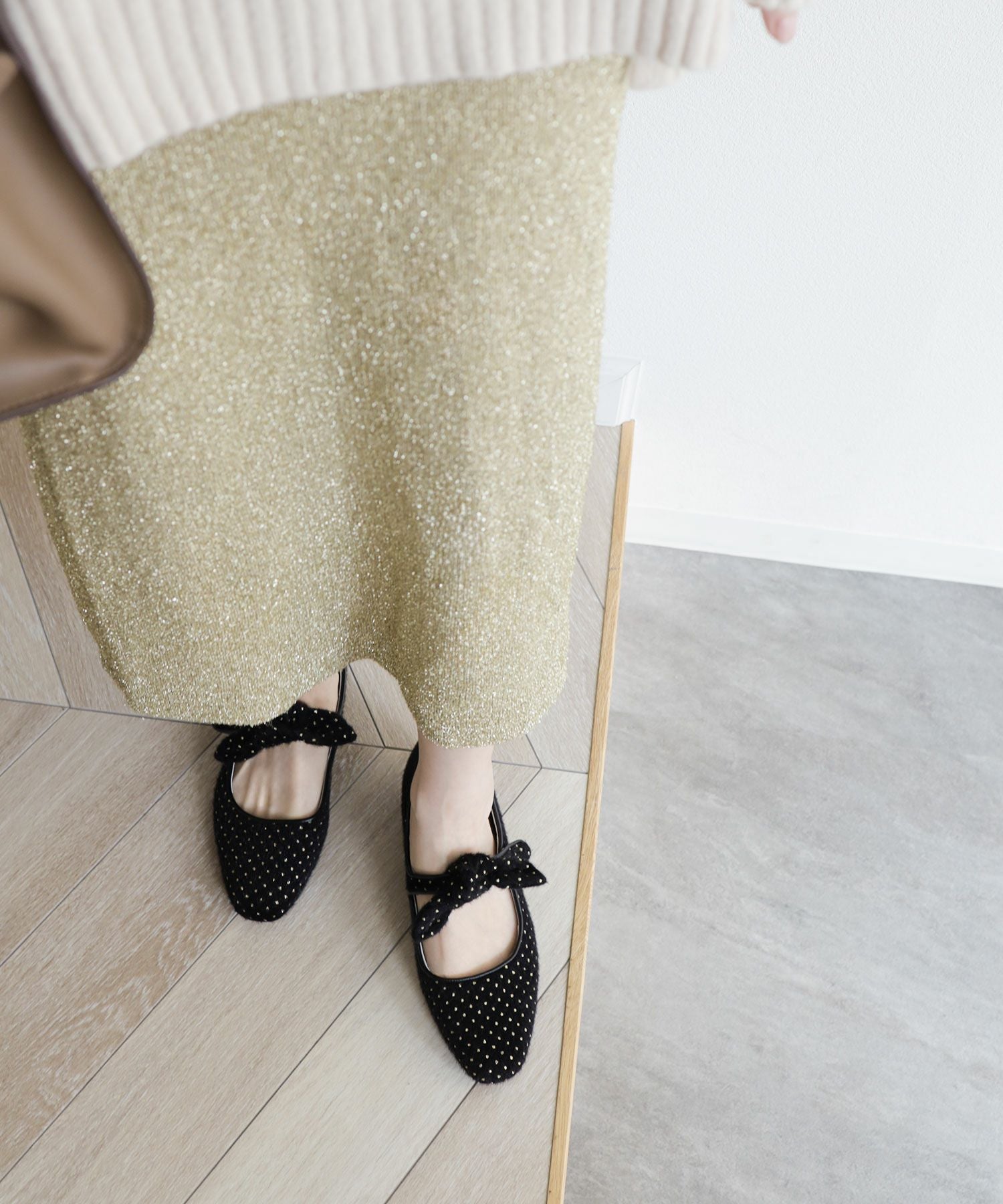 取り外し可能リボン付きメリージェーンパンプス△返品不可 | SESTO