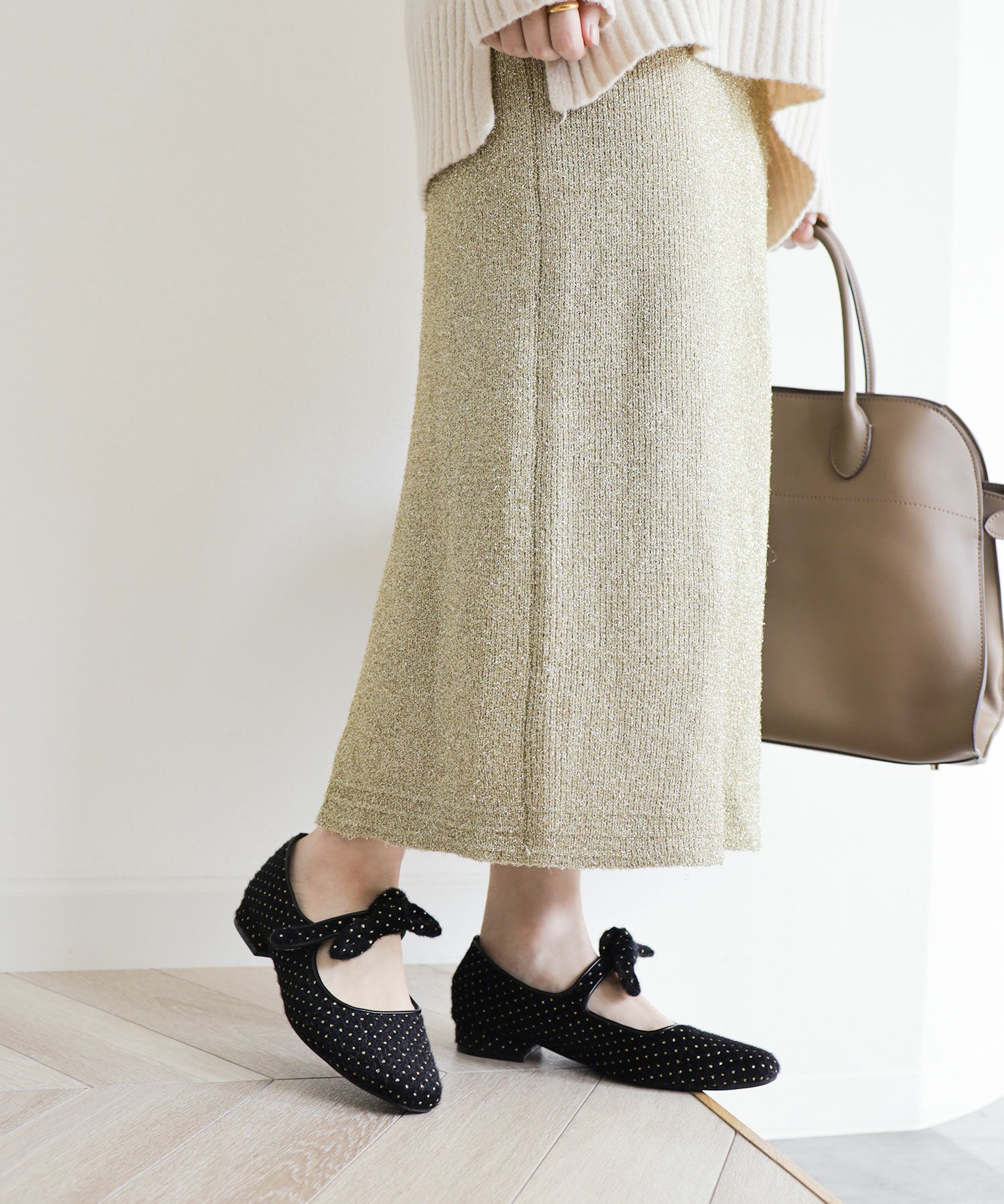 取り外し可能リボン付きメリージェーンパンプス▲返品不可