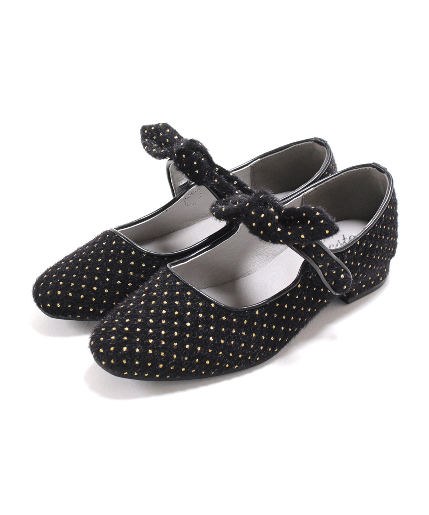 取り外し可能リボン付きメリージェーンパンプス▲返品不可