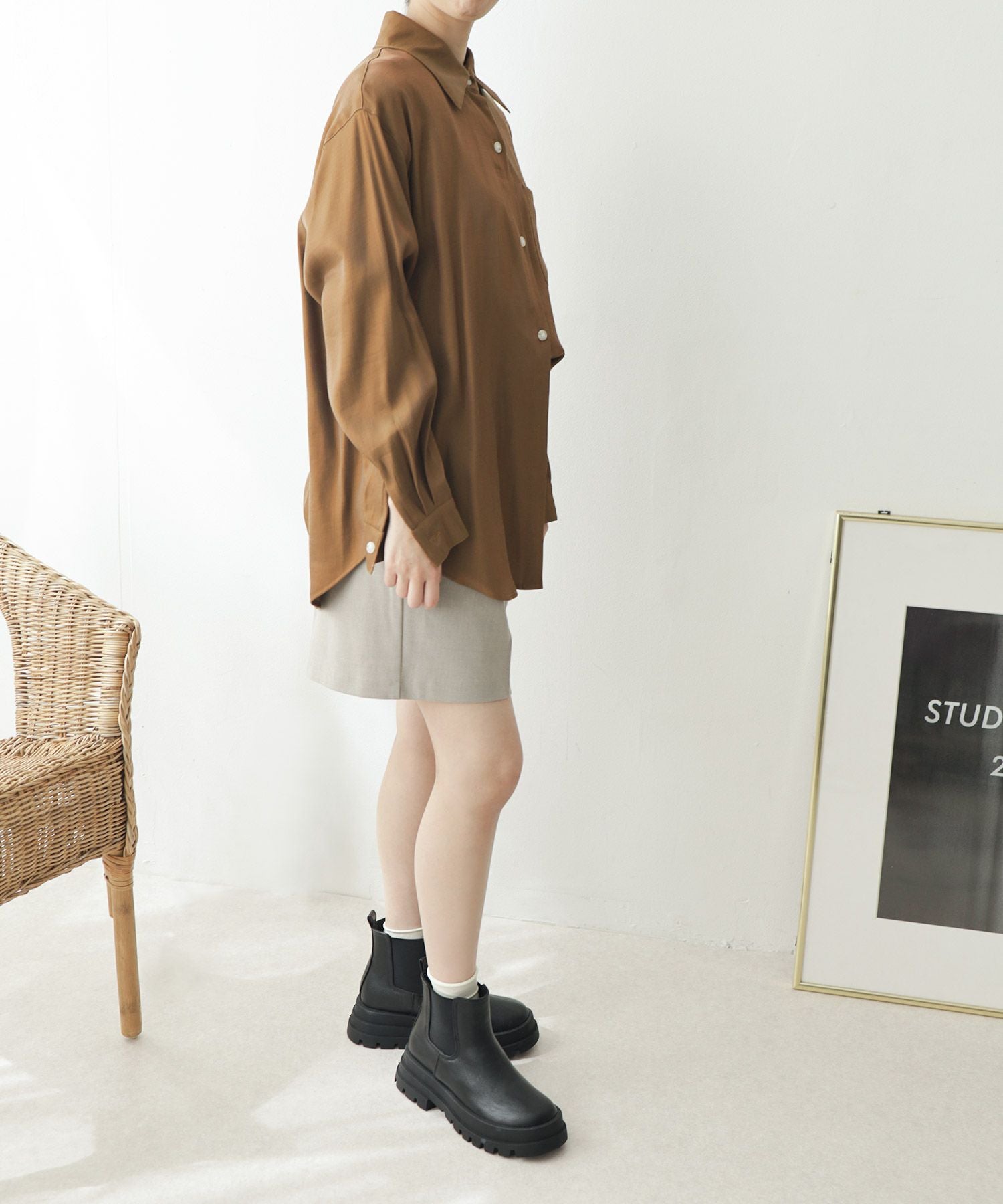 サイドゴアショートチェルシーブーツ▲返品不可