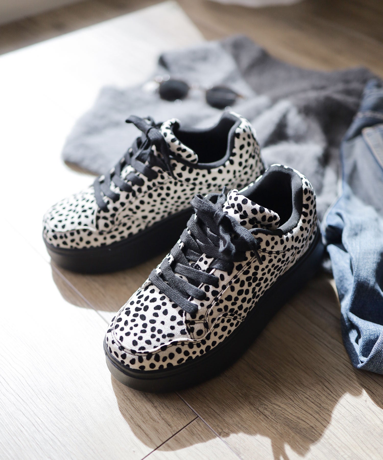 軽量厚底レースアップボリュームスニーカー ▲返品不可