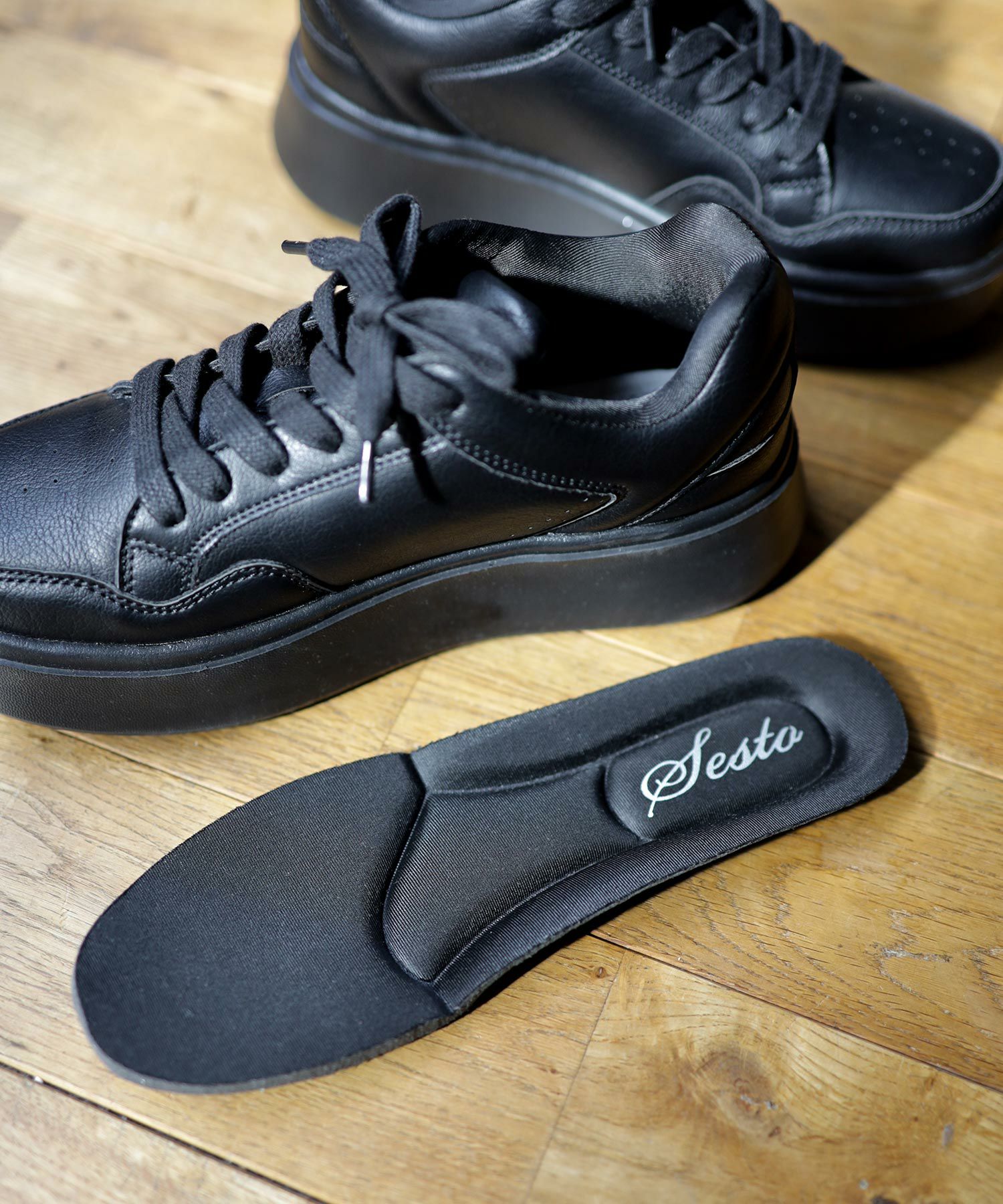 軽量厚底レースアップボリュームスニーカー ▲返品不可