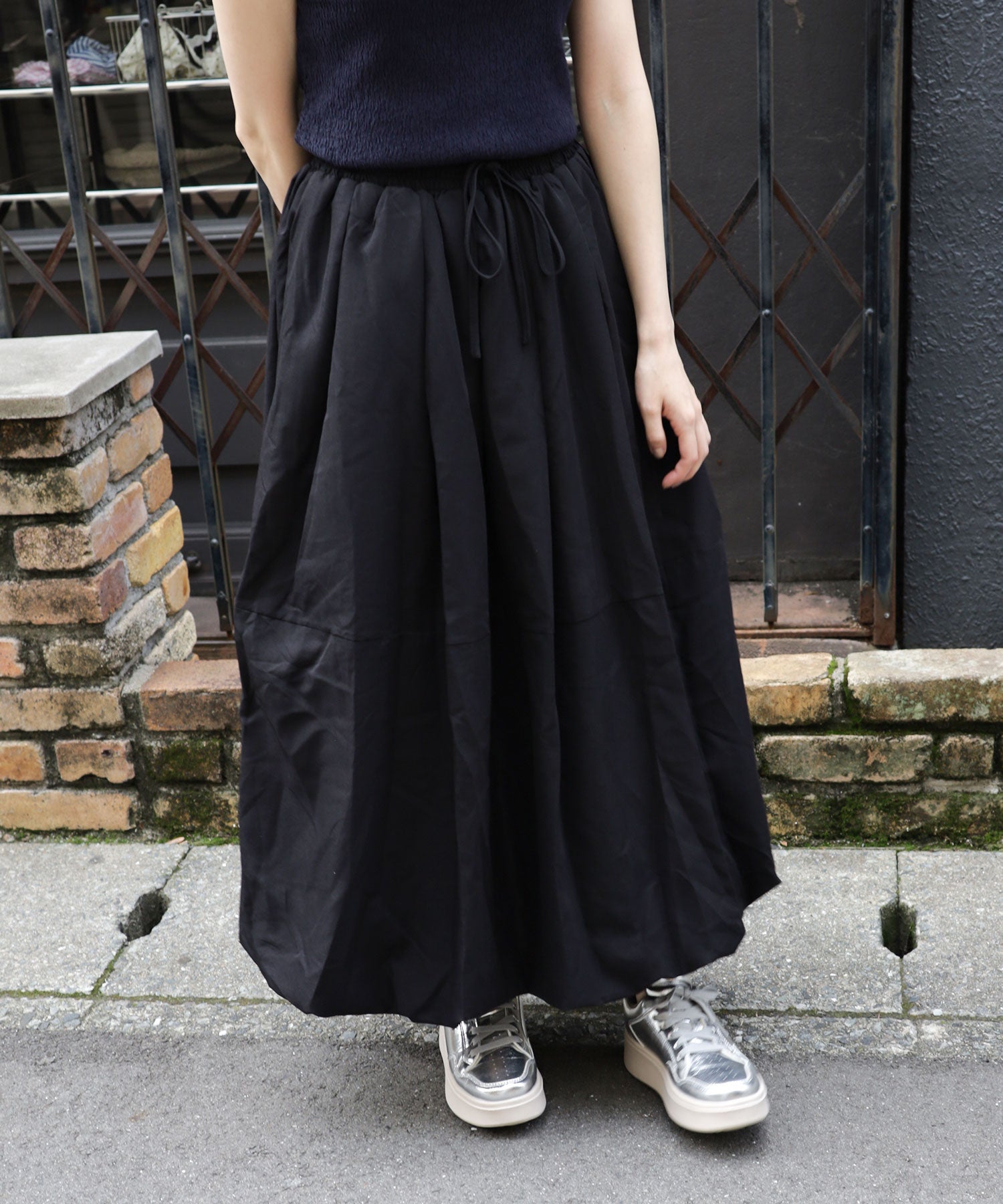 軽量厚底レースアップボリュームスニーカー ▲返品不可