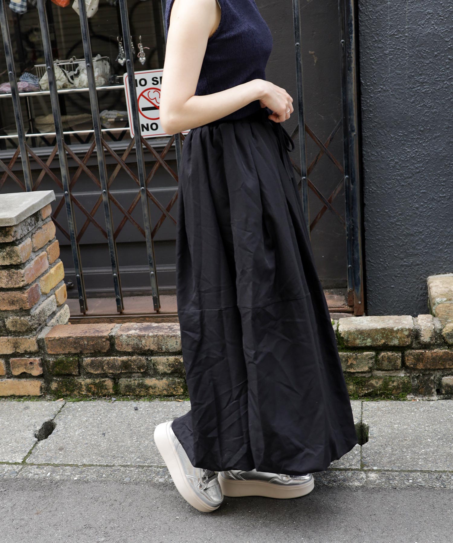 軽量厚底レースアップボリュームスニーカー ▲返品不可