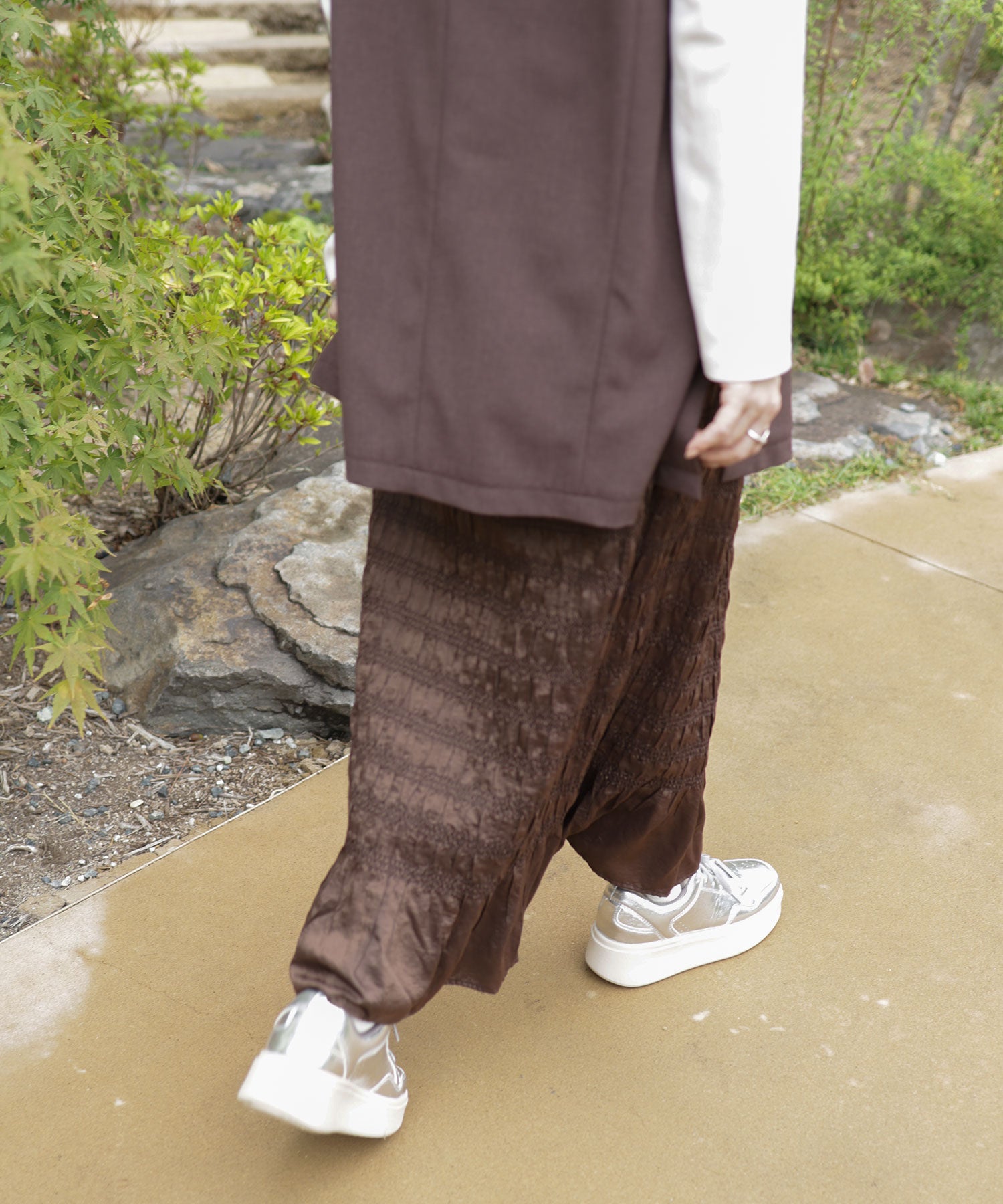 軽量厚底レースアップボリュームスニーカー ▲返品不可