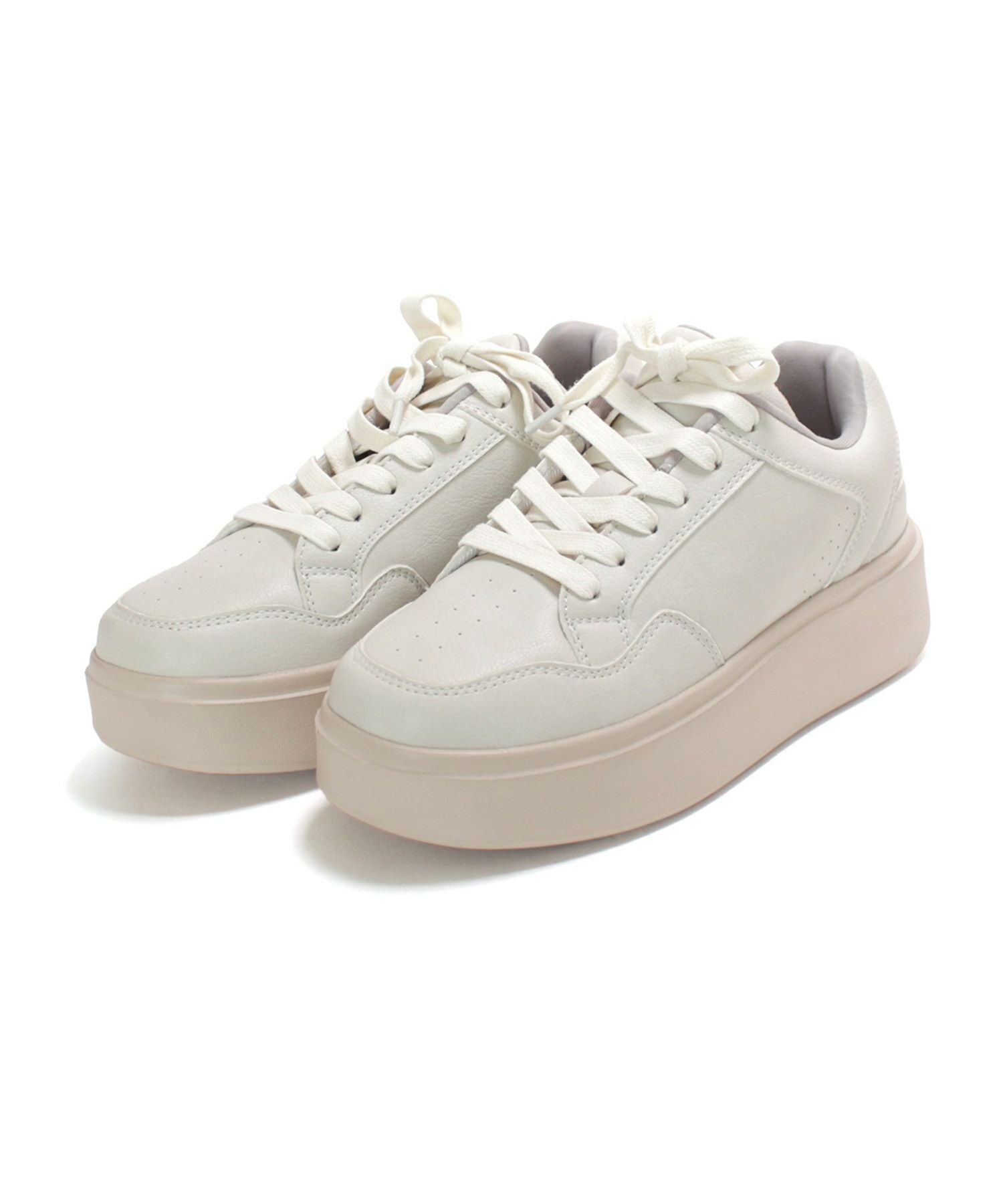 軽量厚底レースアップボリュームスニーカー ▲返品不可