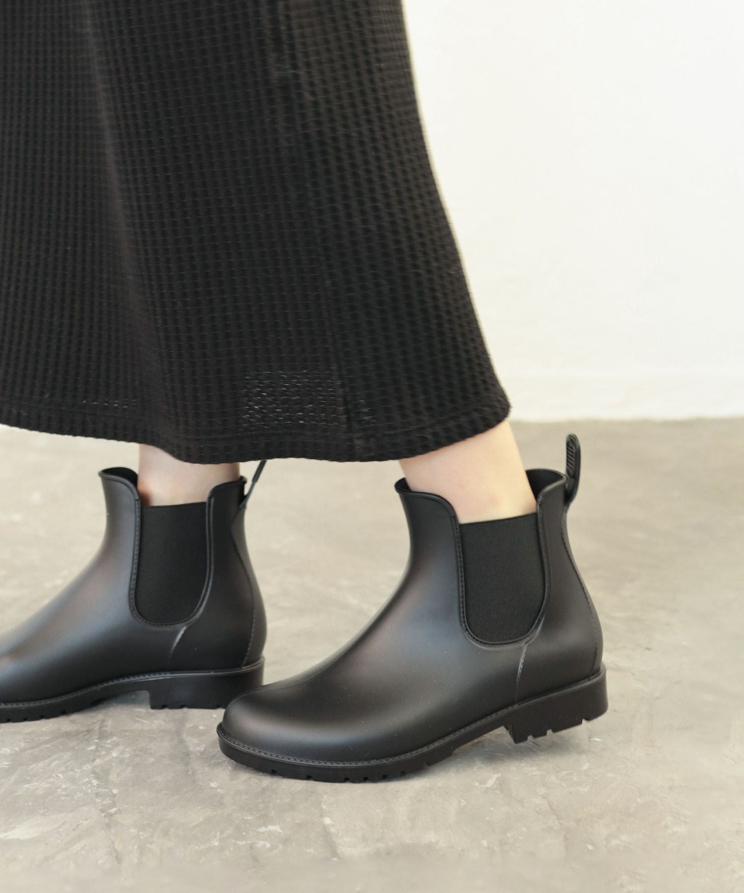 防水サイドゴアレインブーツ