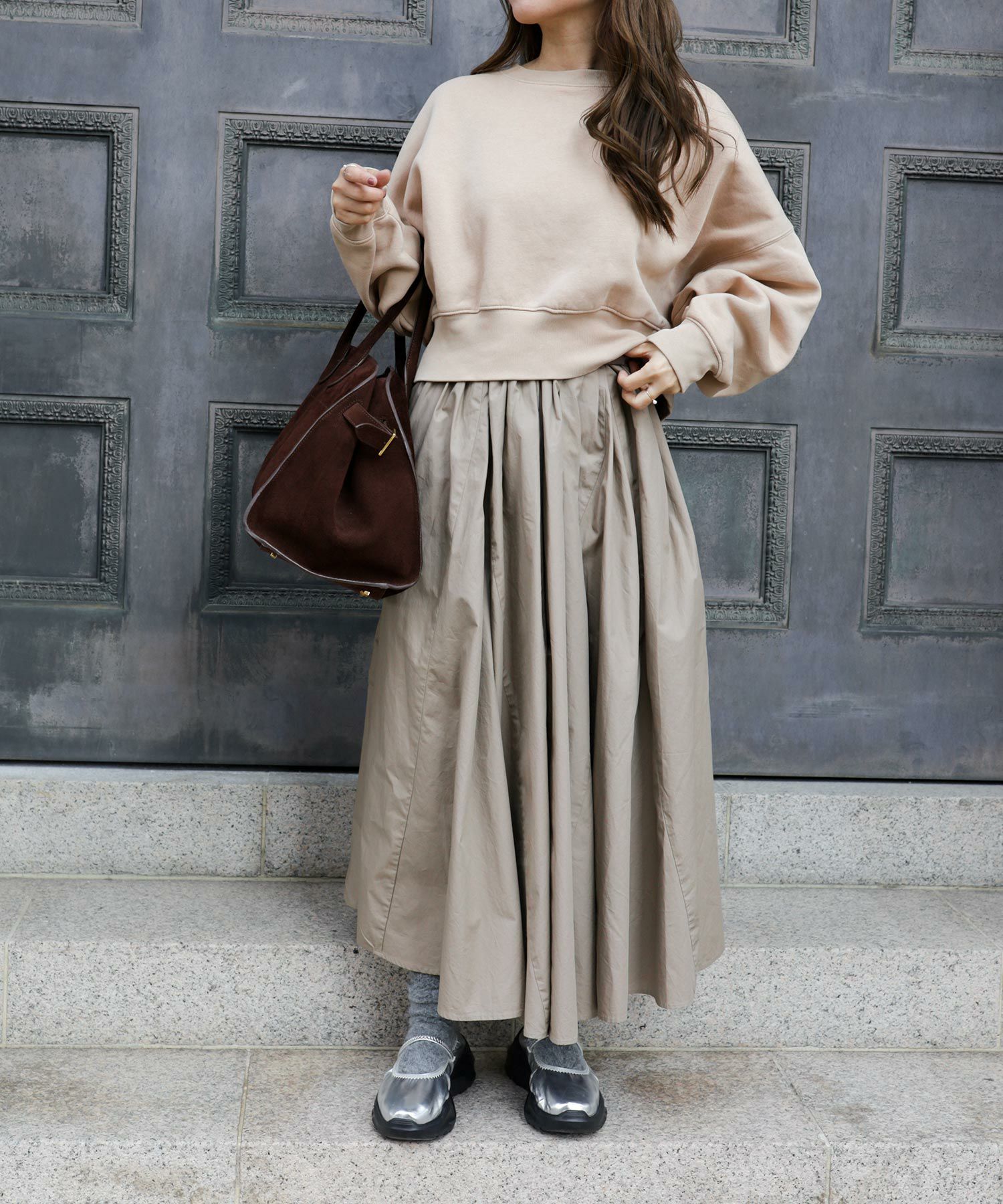 ゴムストラップマシュマロフィット厚底スニーカー▲返品不可