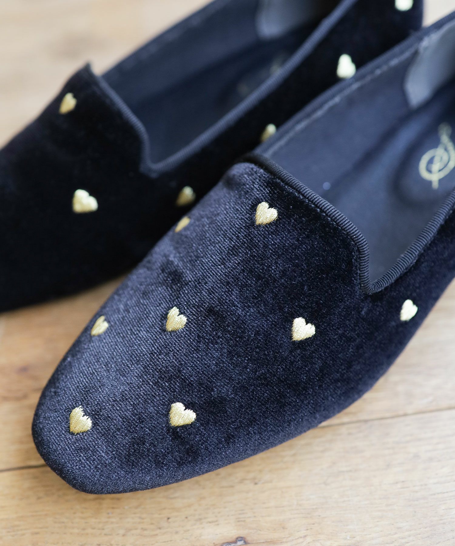 ハート刺繍ローファーパンプス NEWカラー・NEWサイズ