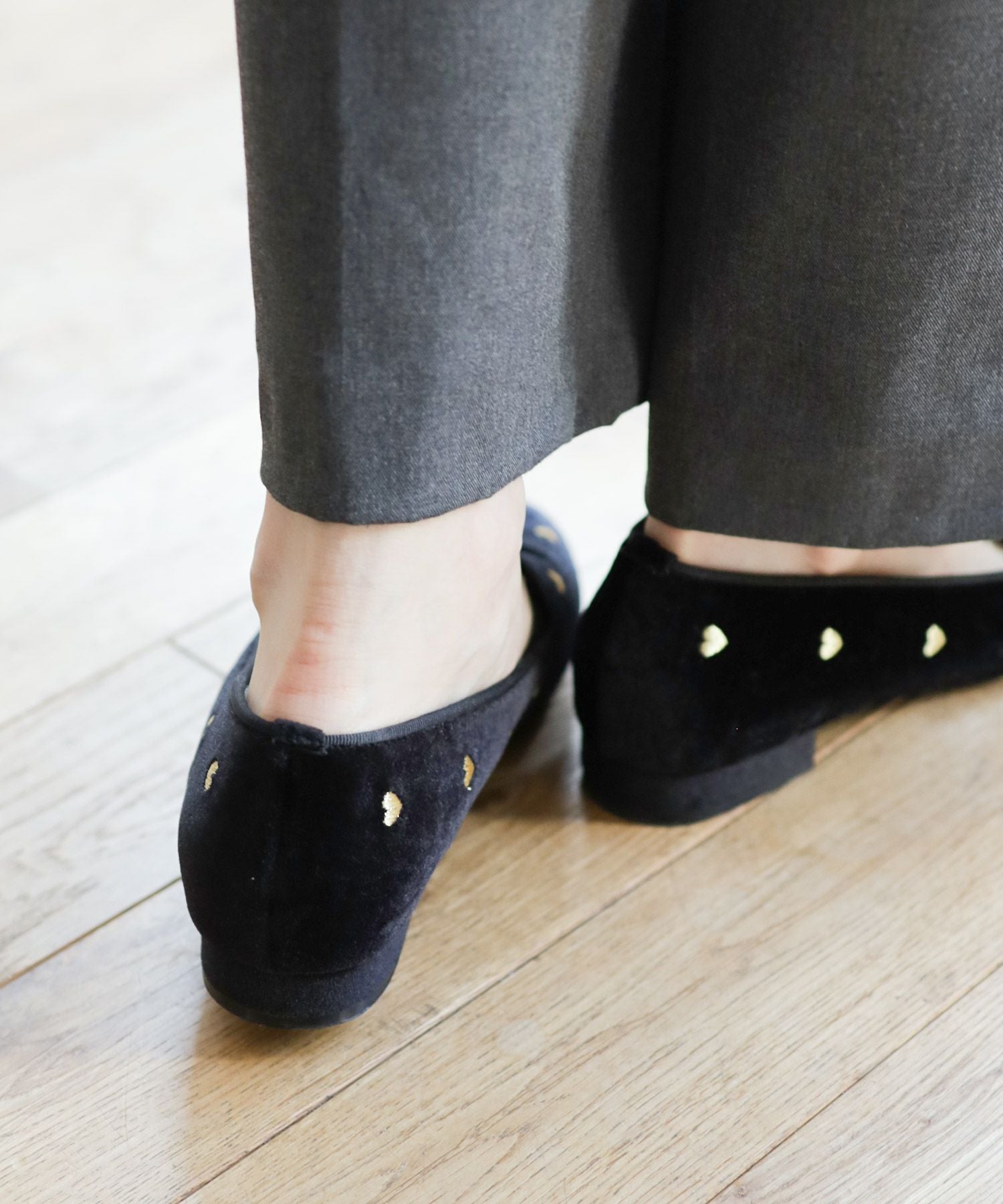 ハート刺繍ローファーパンプス NEWカラー・NEWサイズ | SESTO(セスト