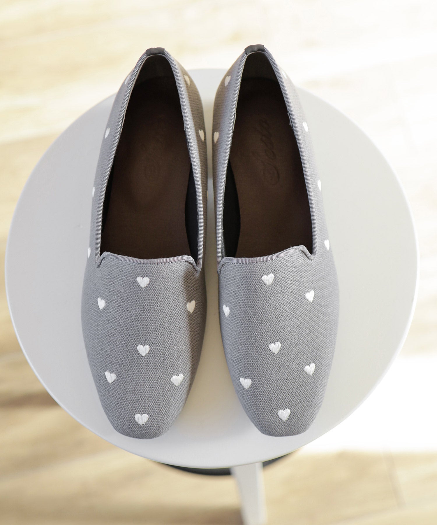 ハート刺繍ローファーパンプス NEWカラー・NEWサイズ