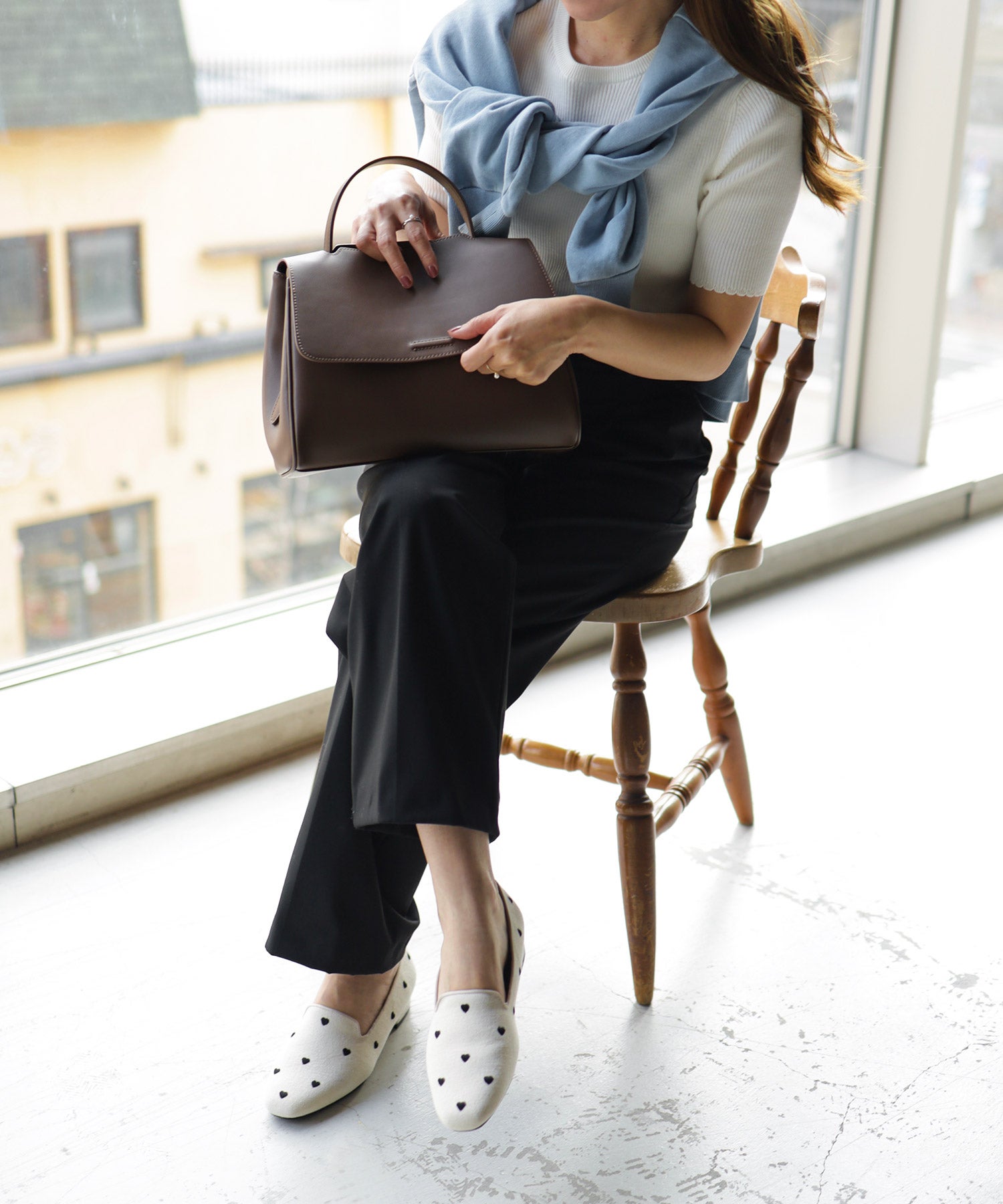 ハート刺繍ローファーパンプス NEWカラー・NEWサイズ