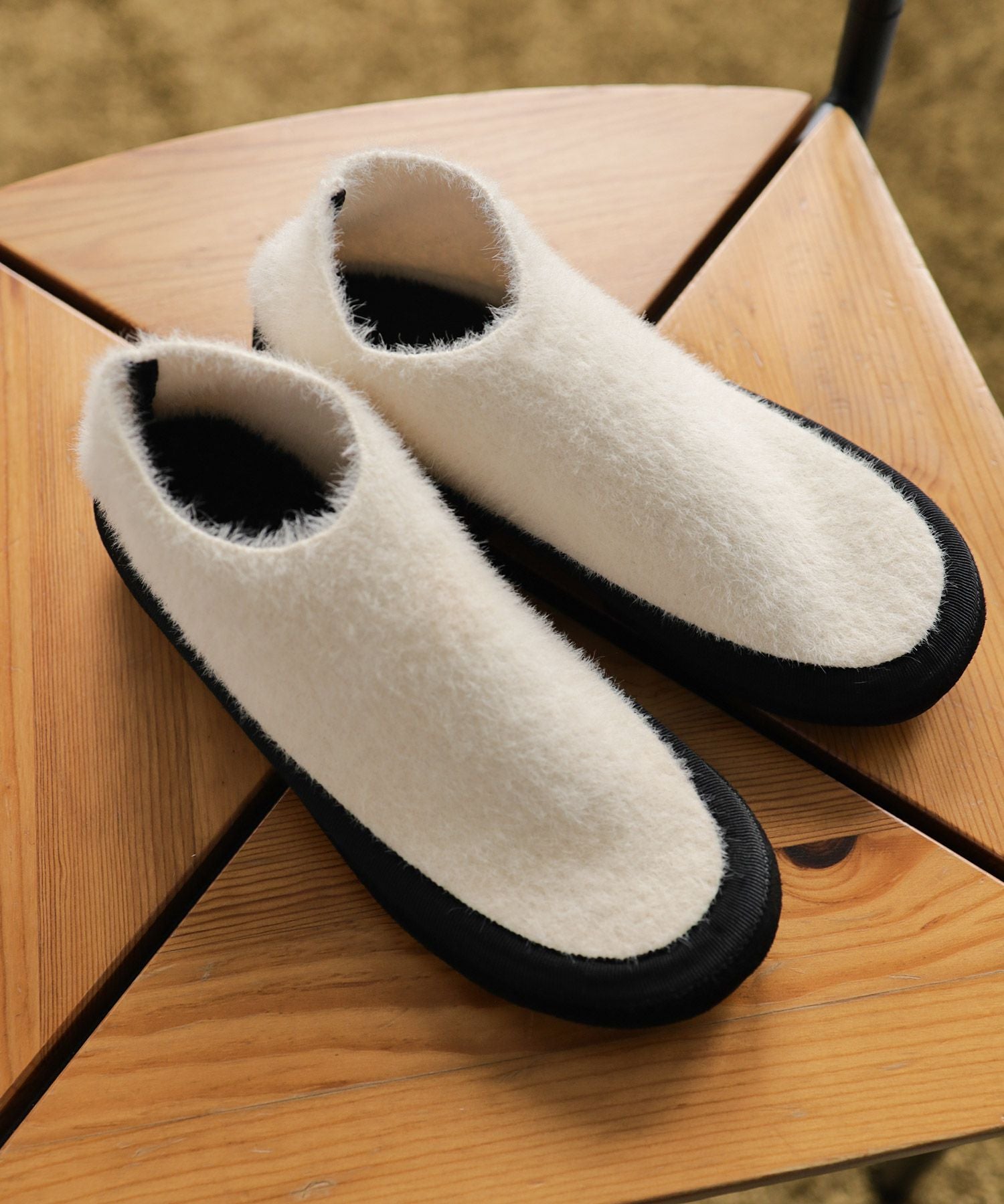 軽量あったかシャギーニットスリッポン Newカラー▲返品不可