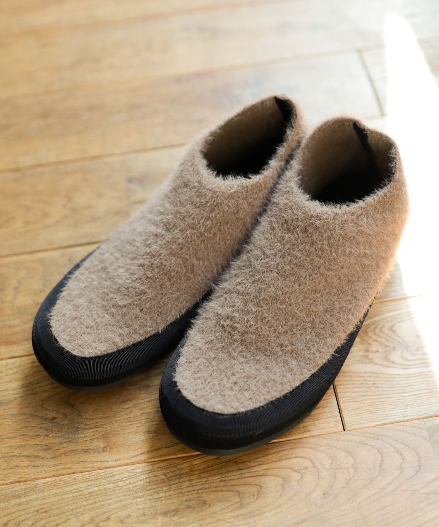 軽量あったかシャギーニットスリッポン Newカラー▲返品不可