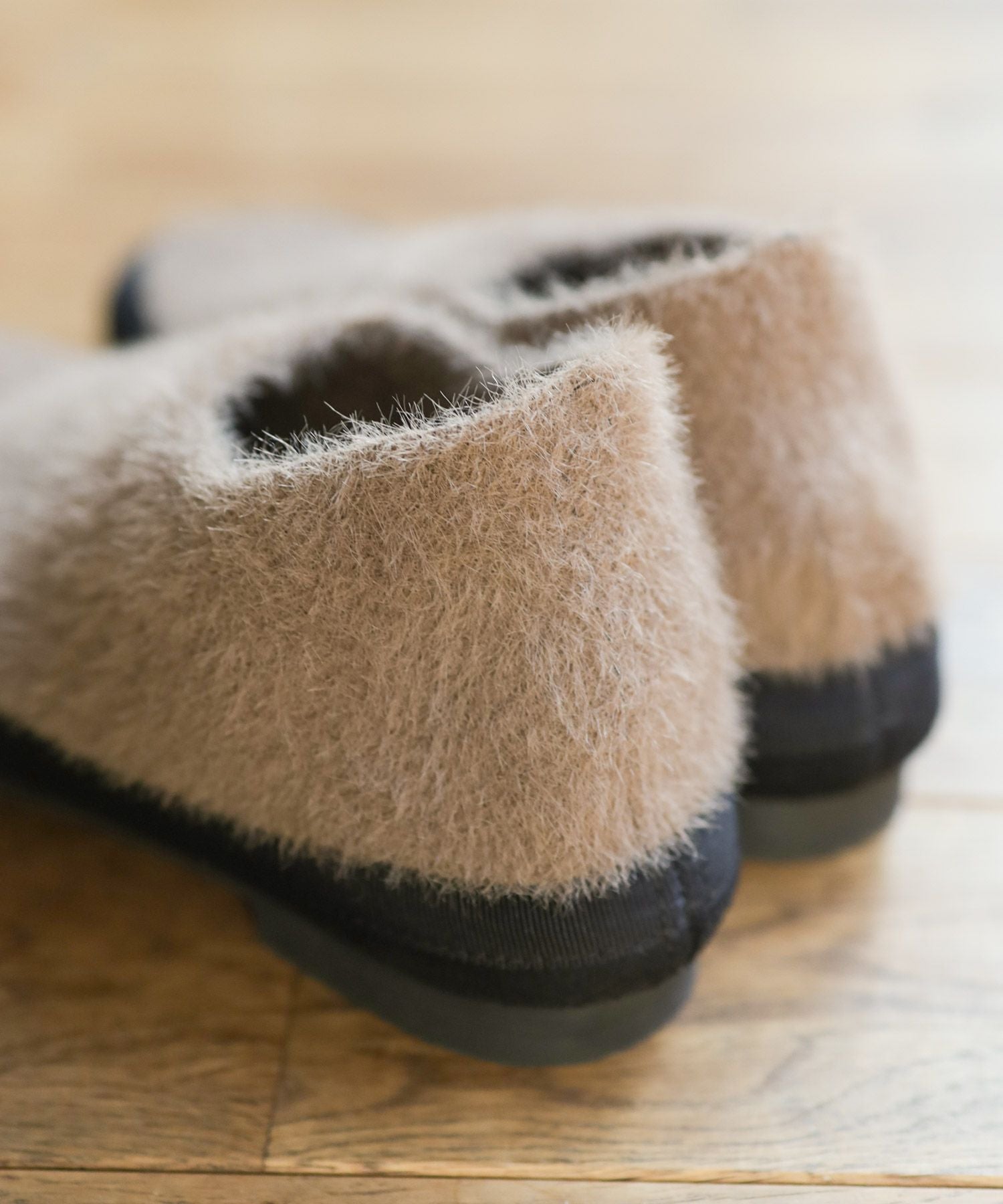 軽量あったかシャギーニットスリッポン Newカラー▲返品不可