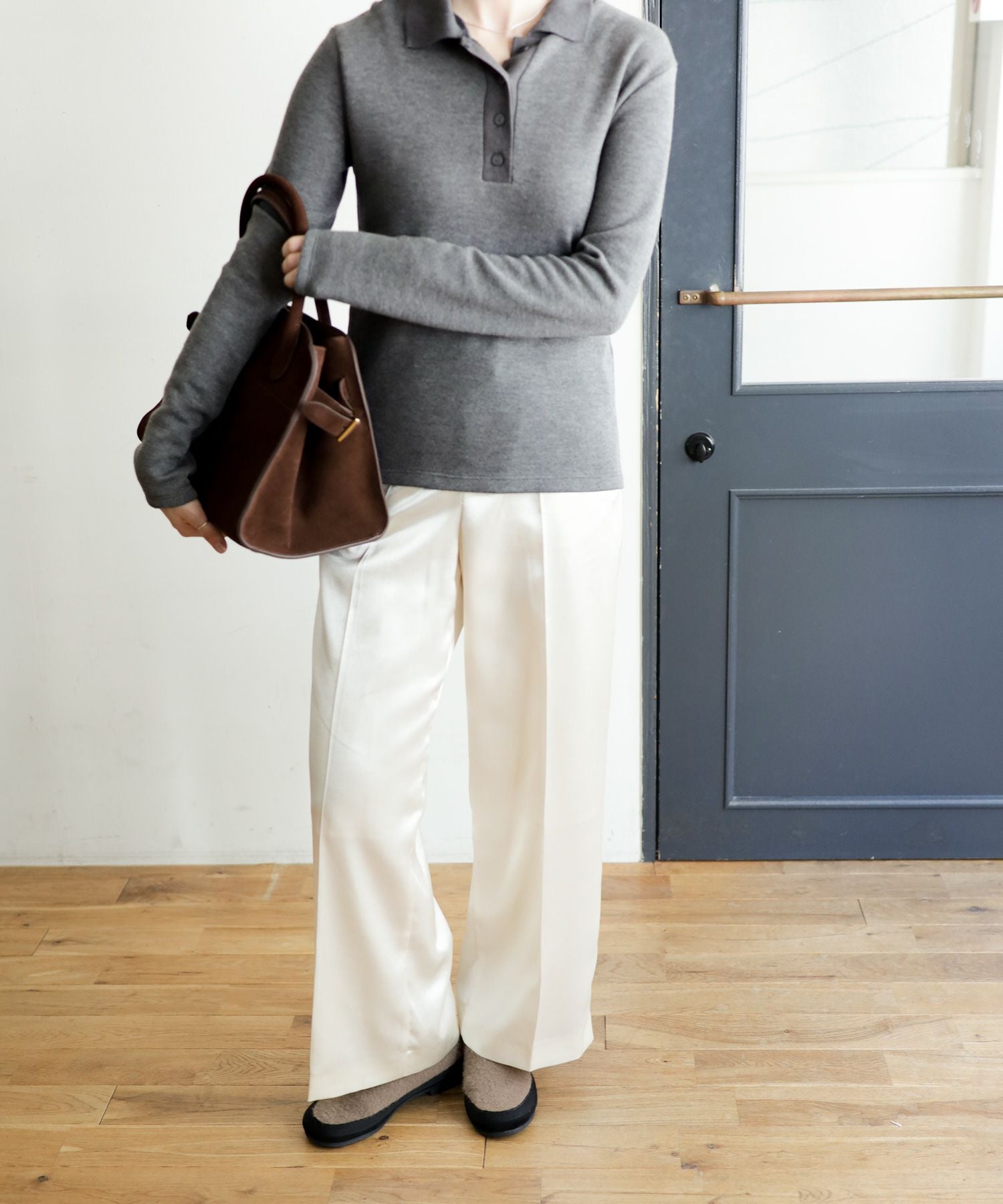 軽量あったかシャギーニットスリッポン Newカラー▲返品不可