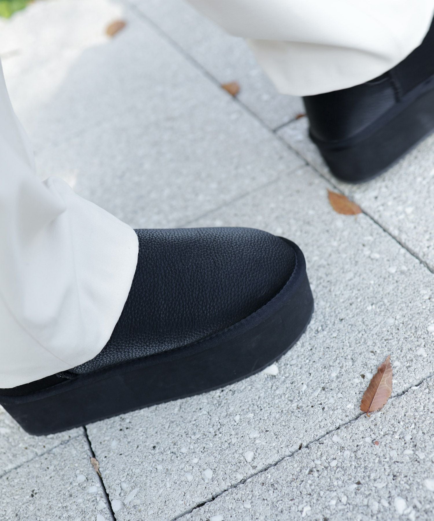 軽量厚底ムートンブーツ▲返品交換不可