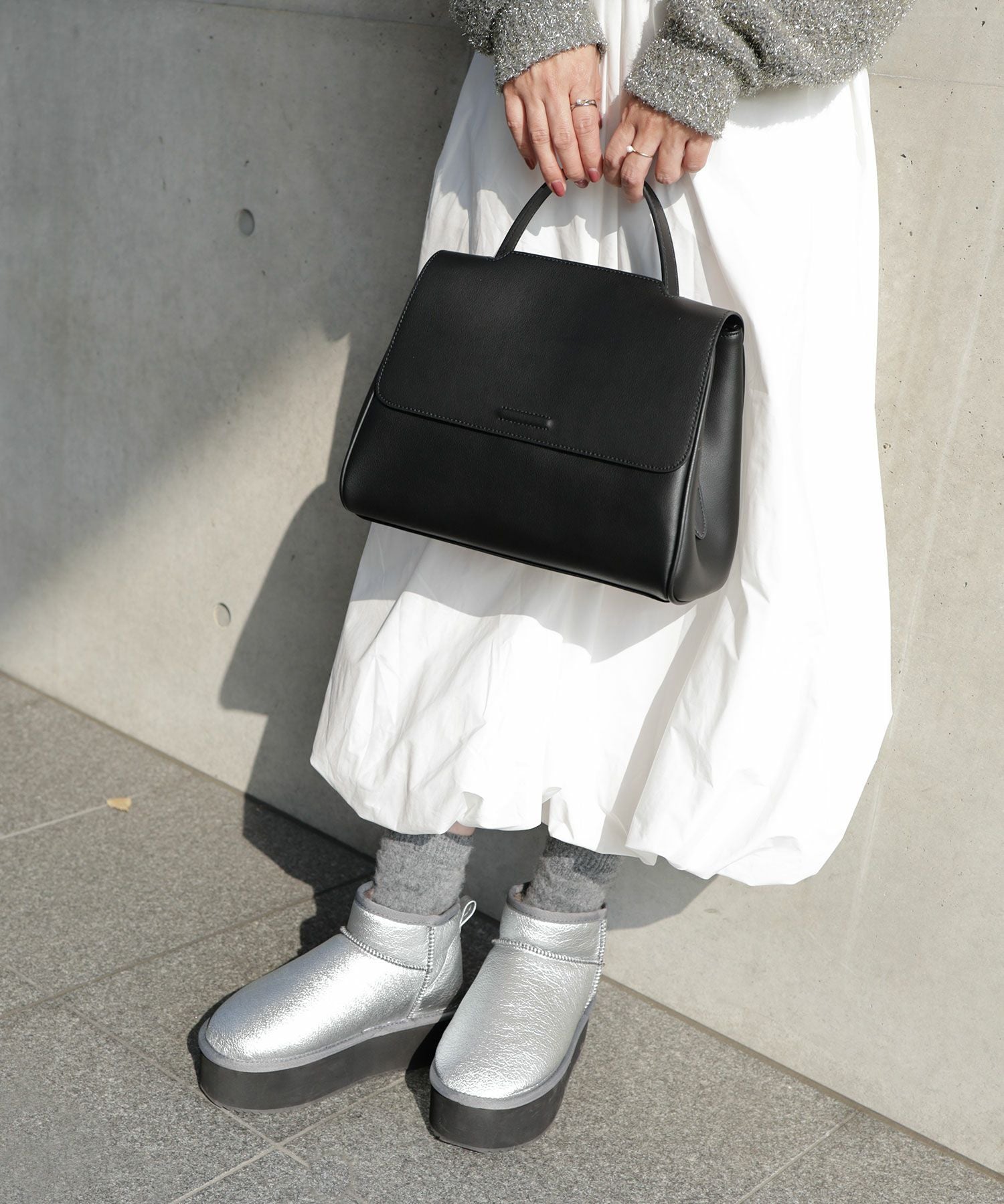 軽量厚底ムートンブーツ▲返品交換不可