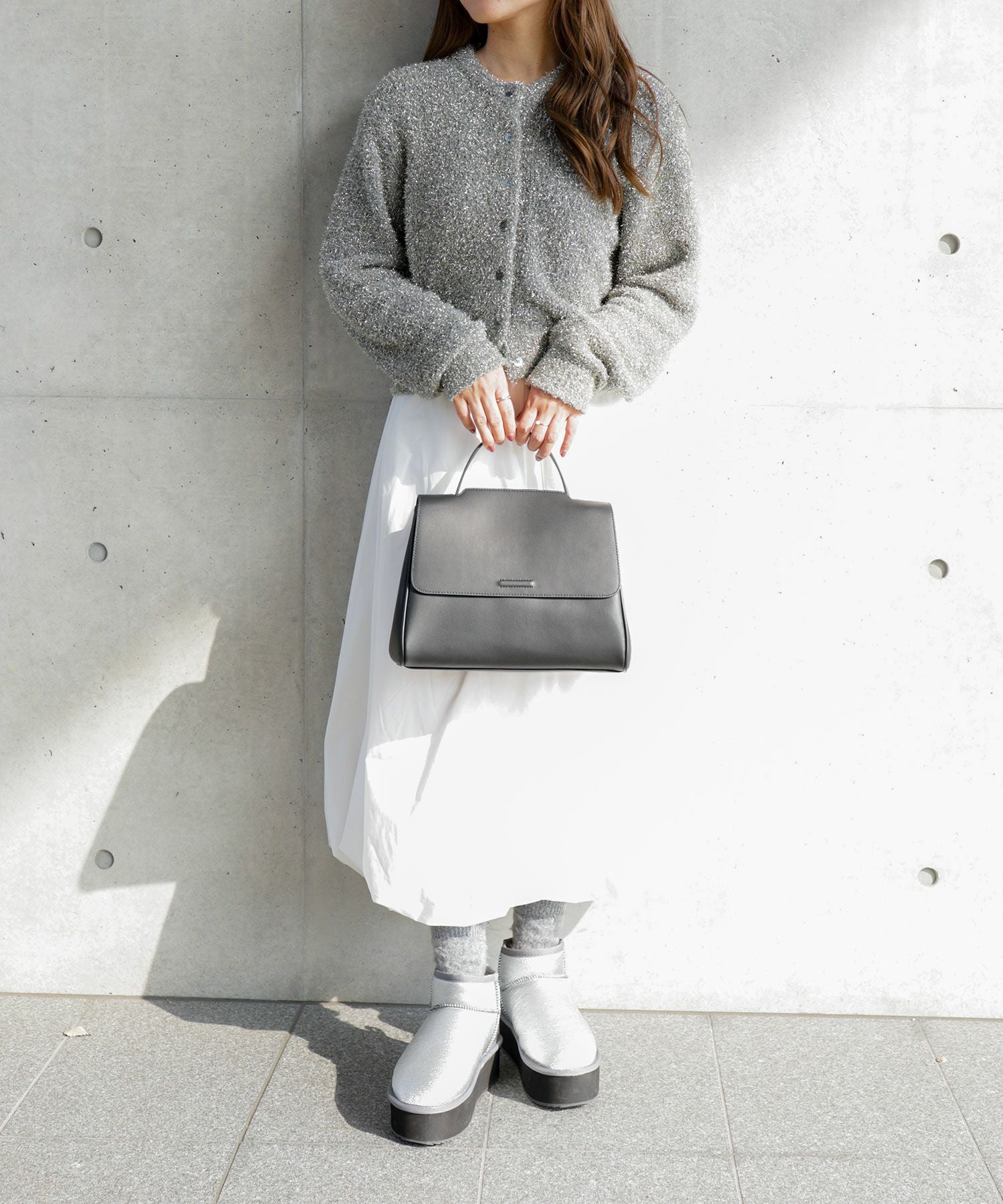 軽量厚底ムートンブーツ▲返品交換不可