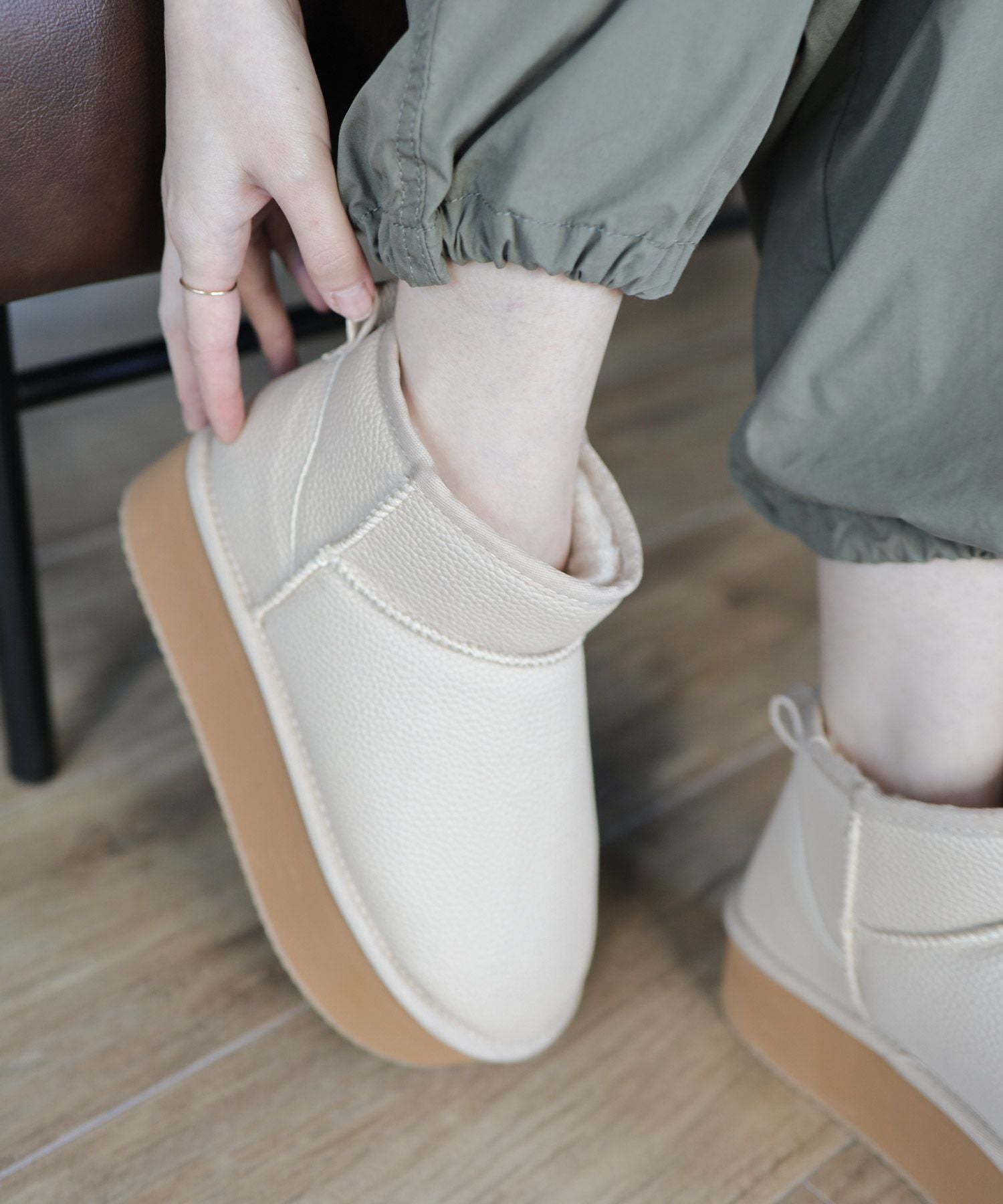 軽量厚底ムートンブーツ△返品交換不可 | SESTO(セスト)|レディース