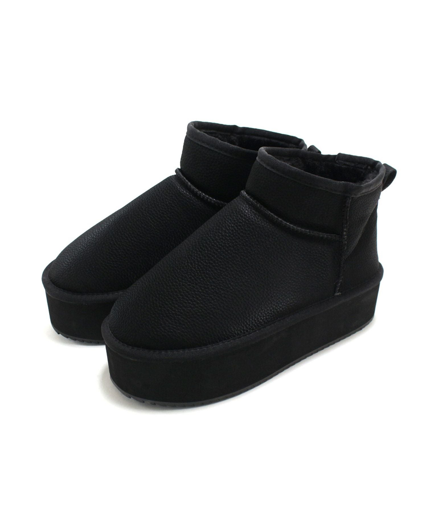 軽量厚底ムートンブーツ▲返品交換不可