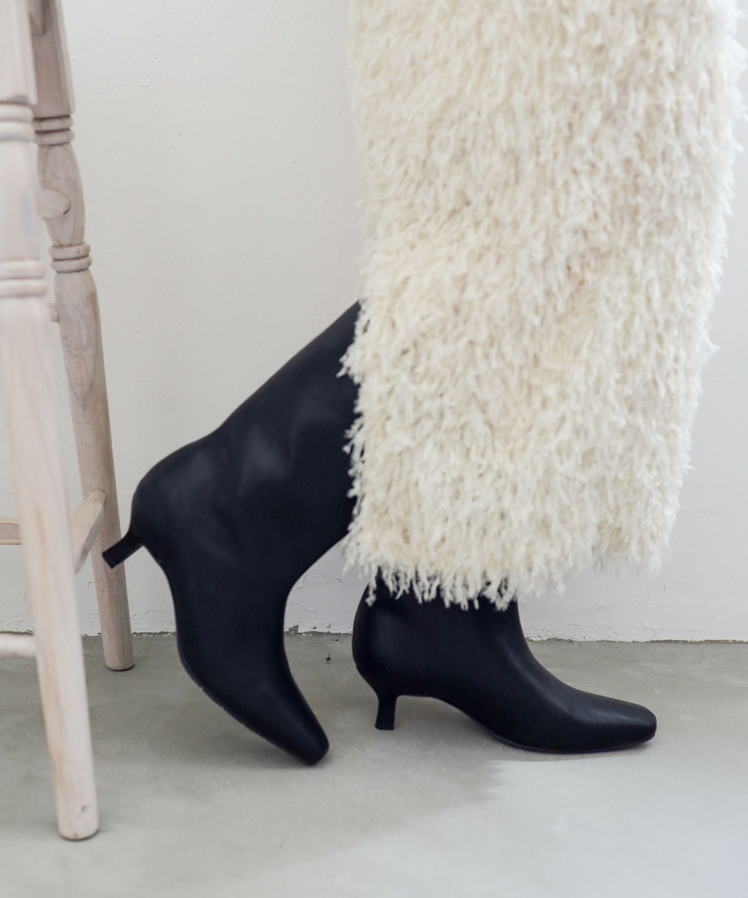 ミッドヒールストレートブーツ Newカラー