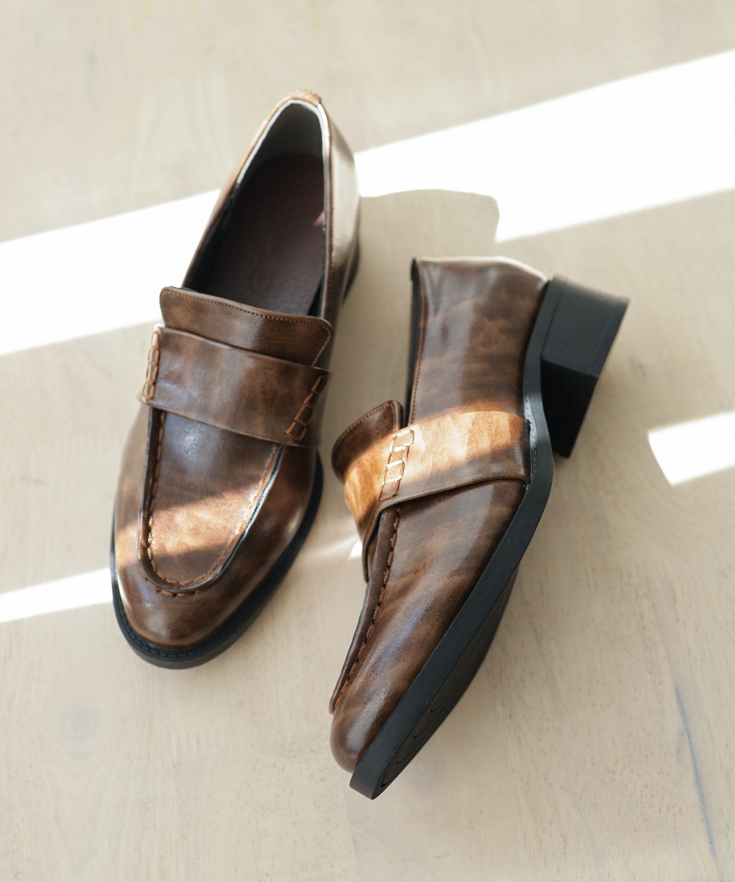 ステッチローファー▲返品不可