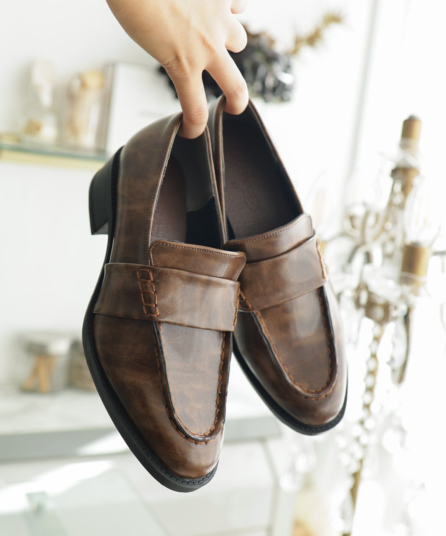 ステッチローファー▲返品不可