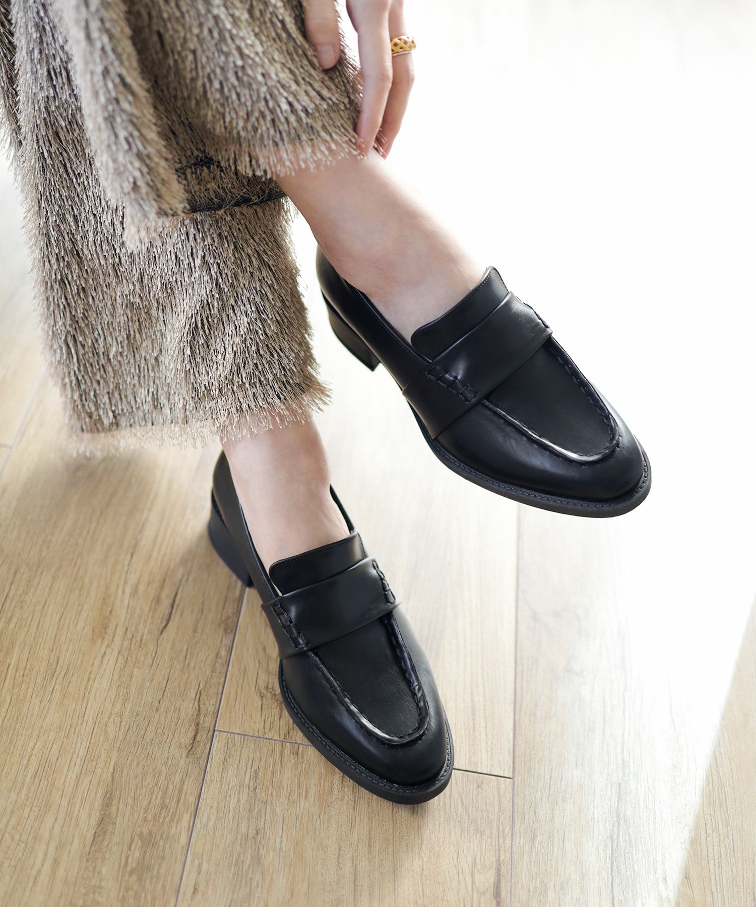 ステッチローファー▲返品不可