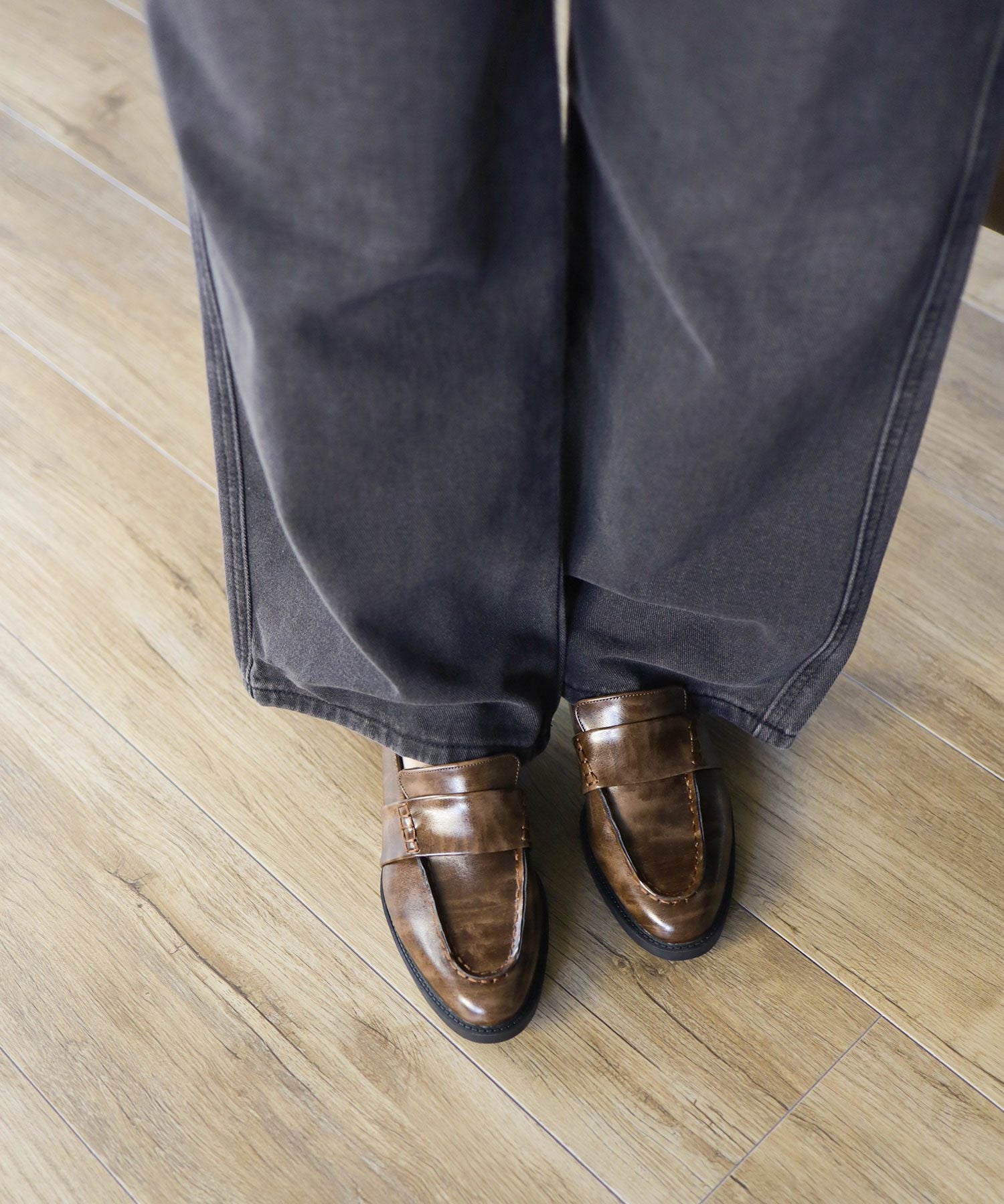 ステッチローファー▲返品不可