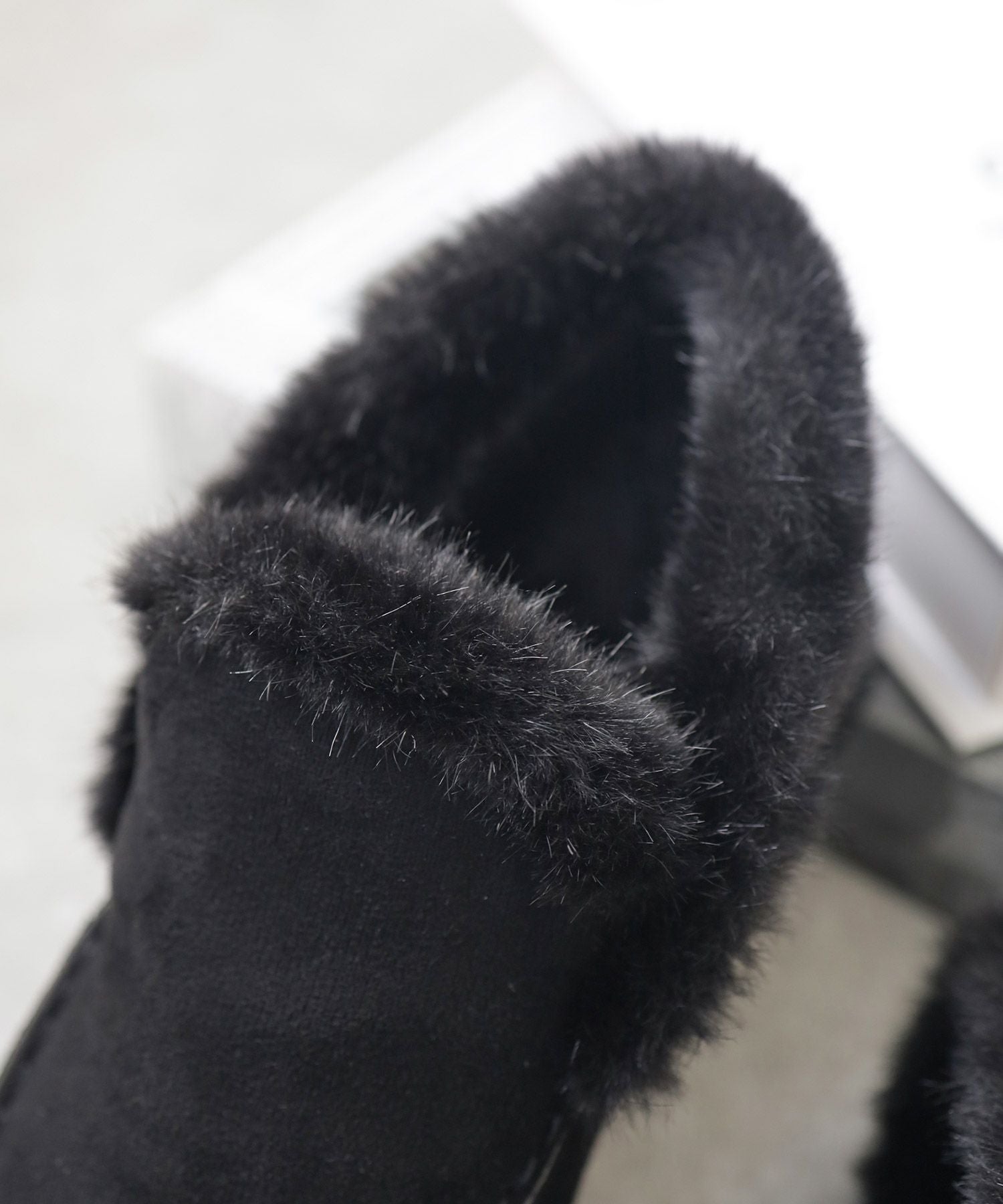 1.2cmシークレットソールあったかボアスリッポンスニーカー▲返品不可