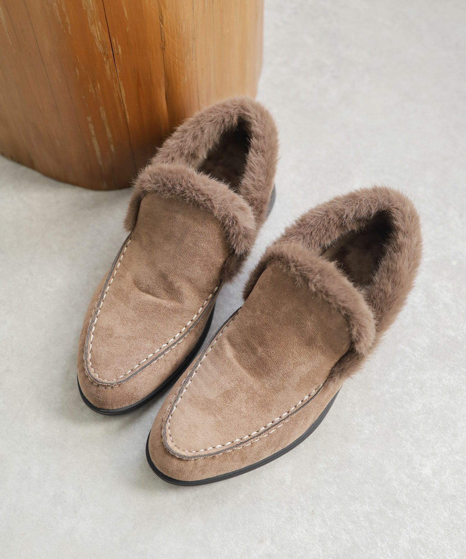 1.2cmシークレットソールあったかボアスリッポンスニーカー▲返品不可