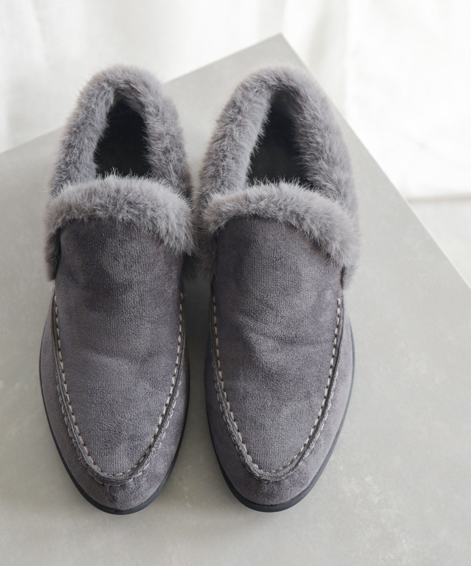 1.2cmシークレットソールあったかボアスリッポンスニーカー▲返品不可