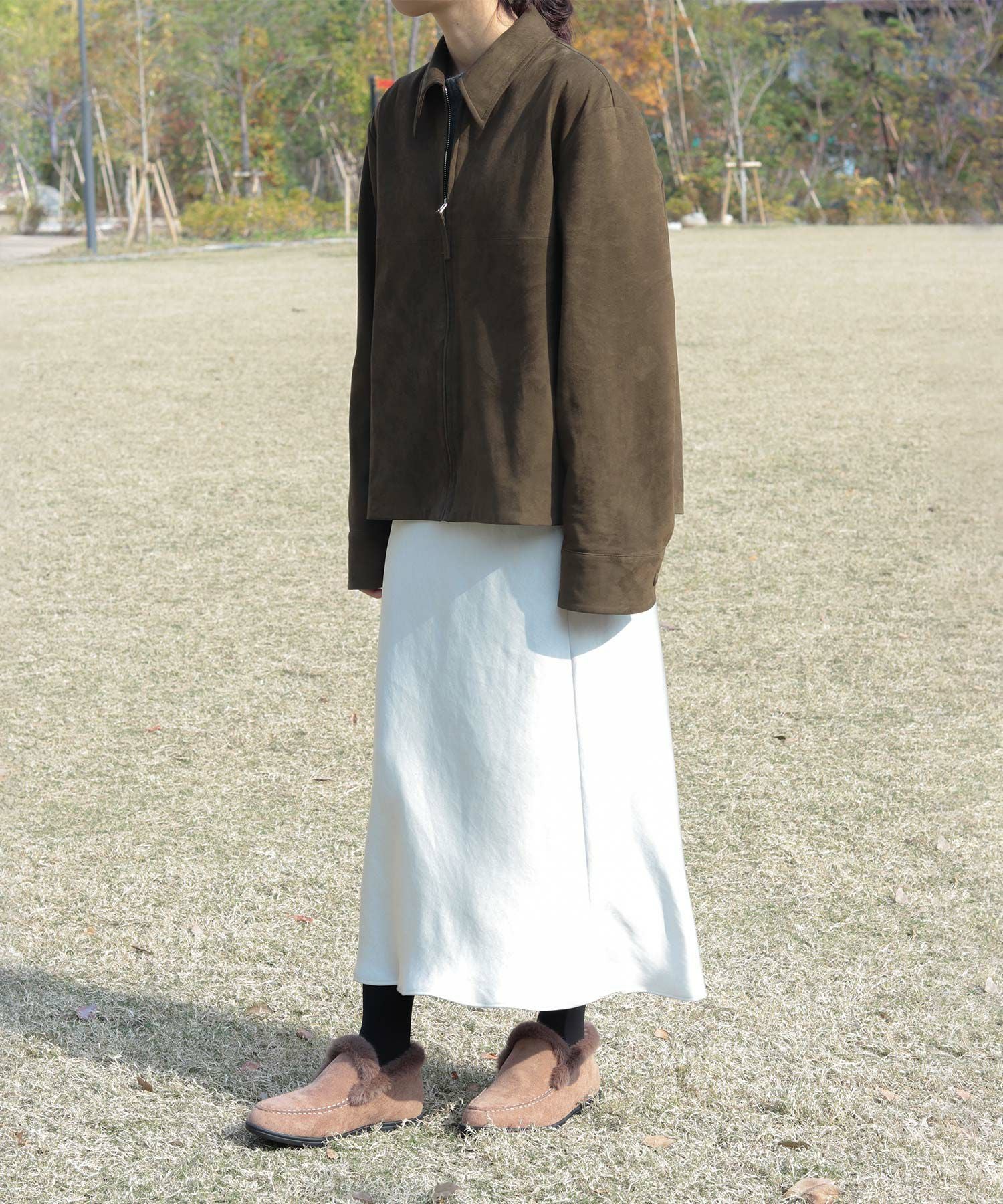 1.2cmシークレットソールあったかボアスリッポンスニーカー▲返品不可