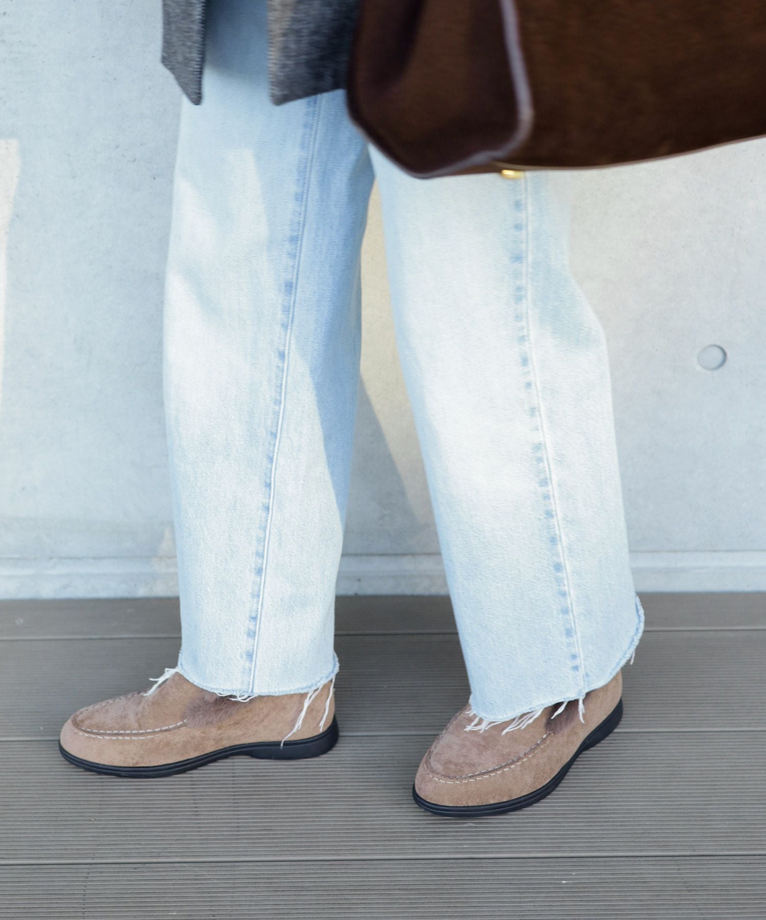 1.2cmシークレットソールあったかボアスリッポンスニーカー▲返品不可