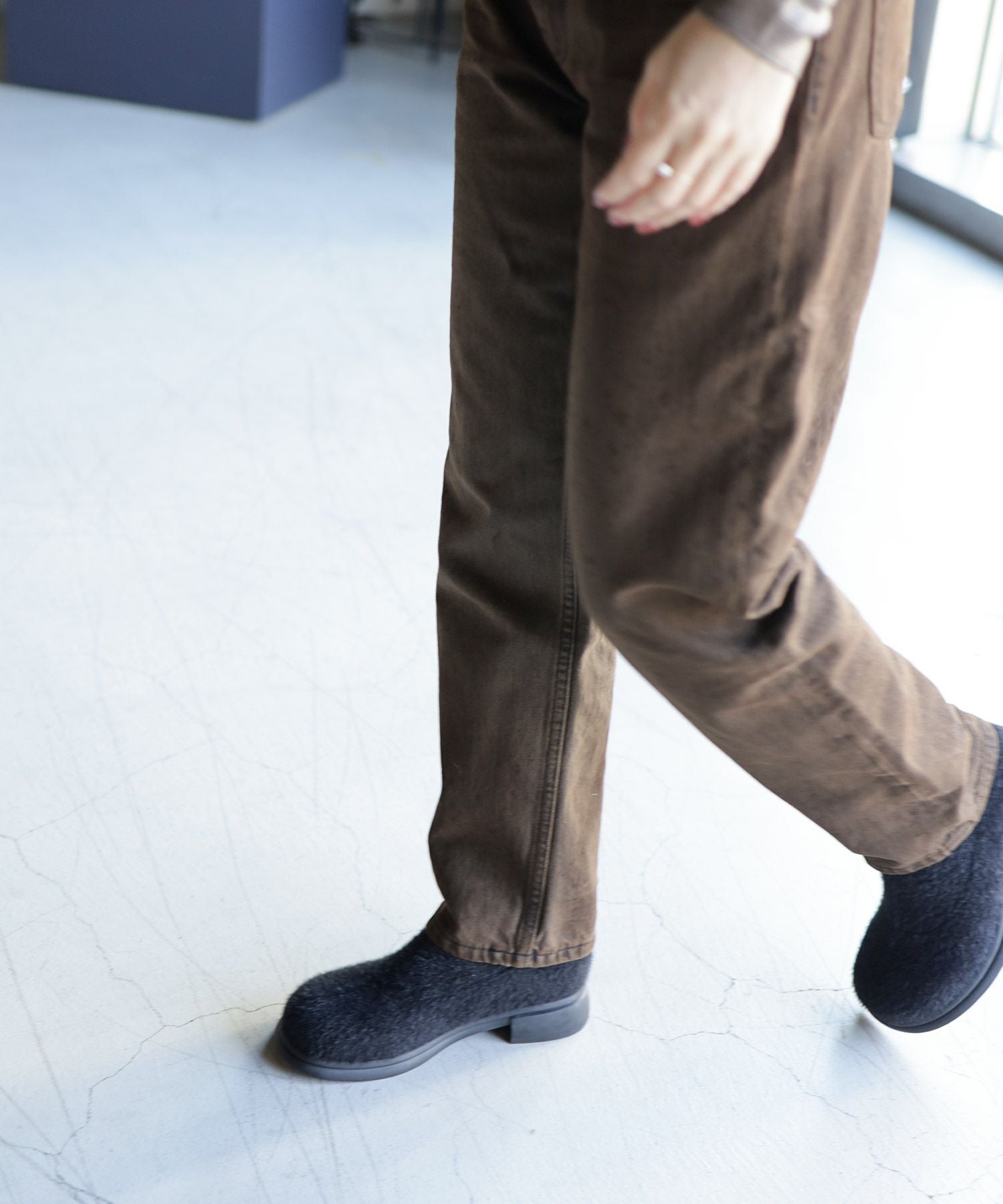 あったかシャギーソックスショートブーツ