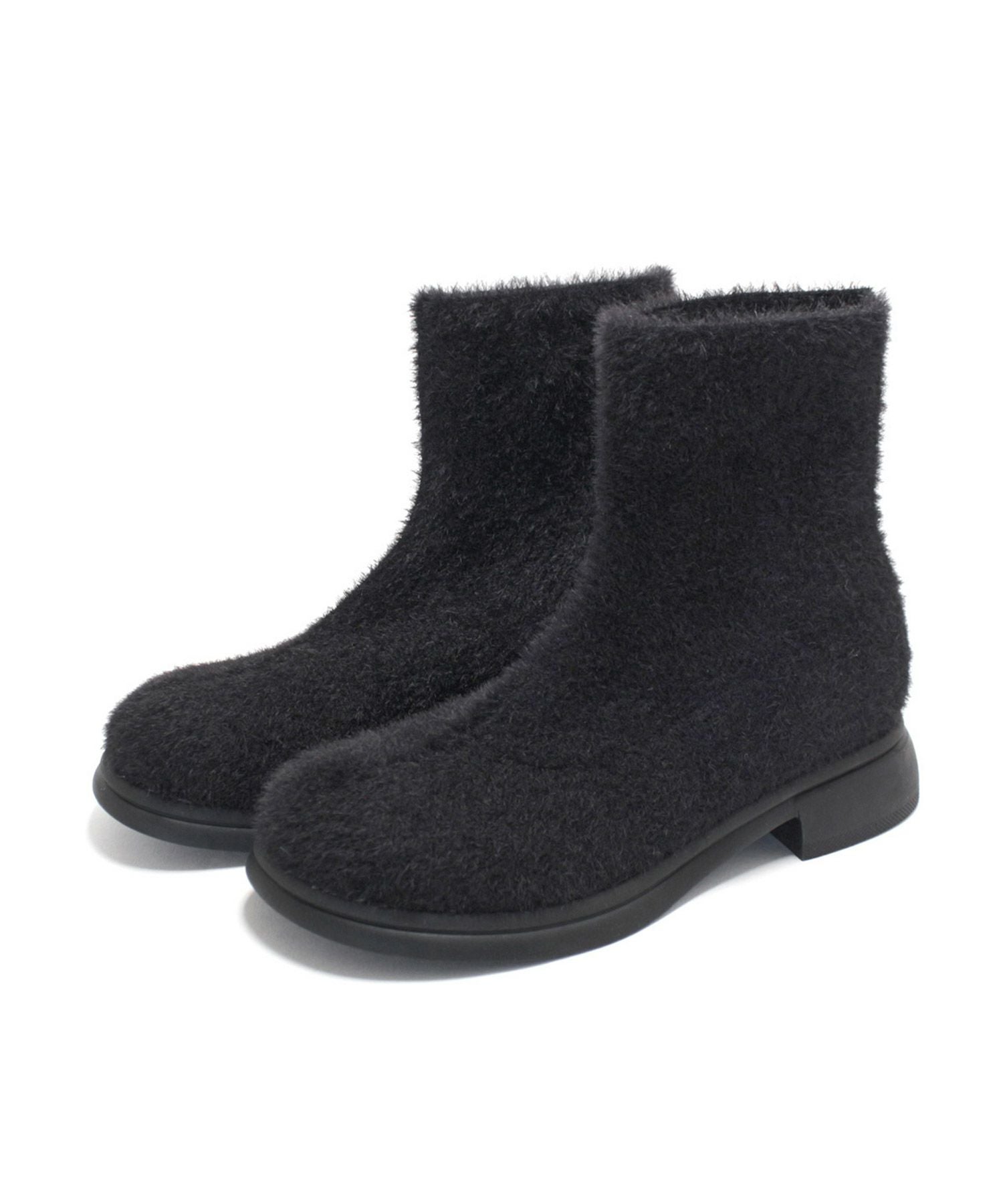 あったかシャギーソックスショートブーツ