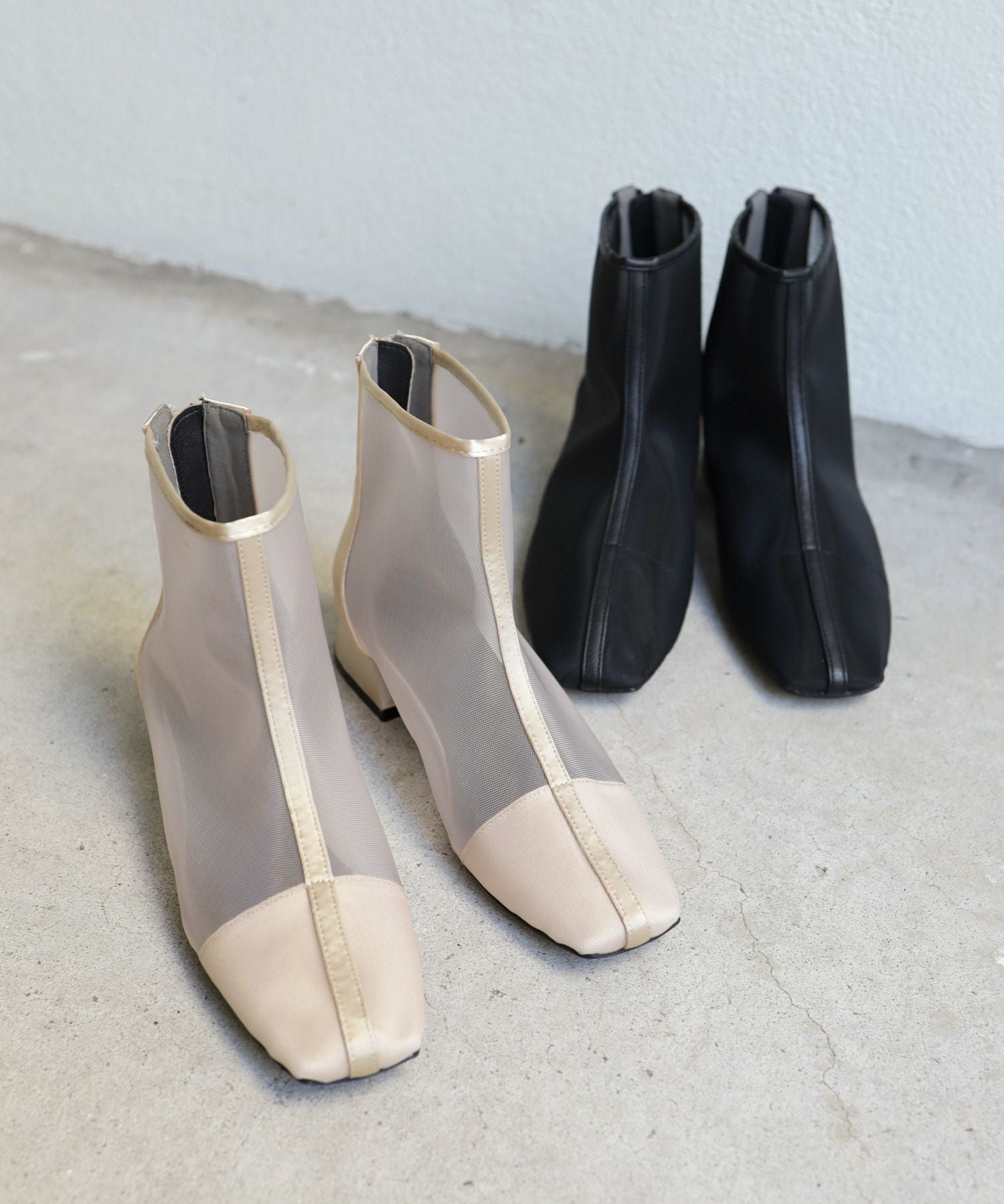 シースルーショートブーツ