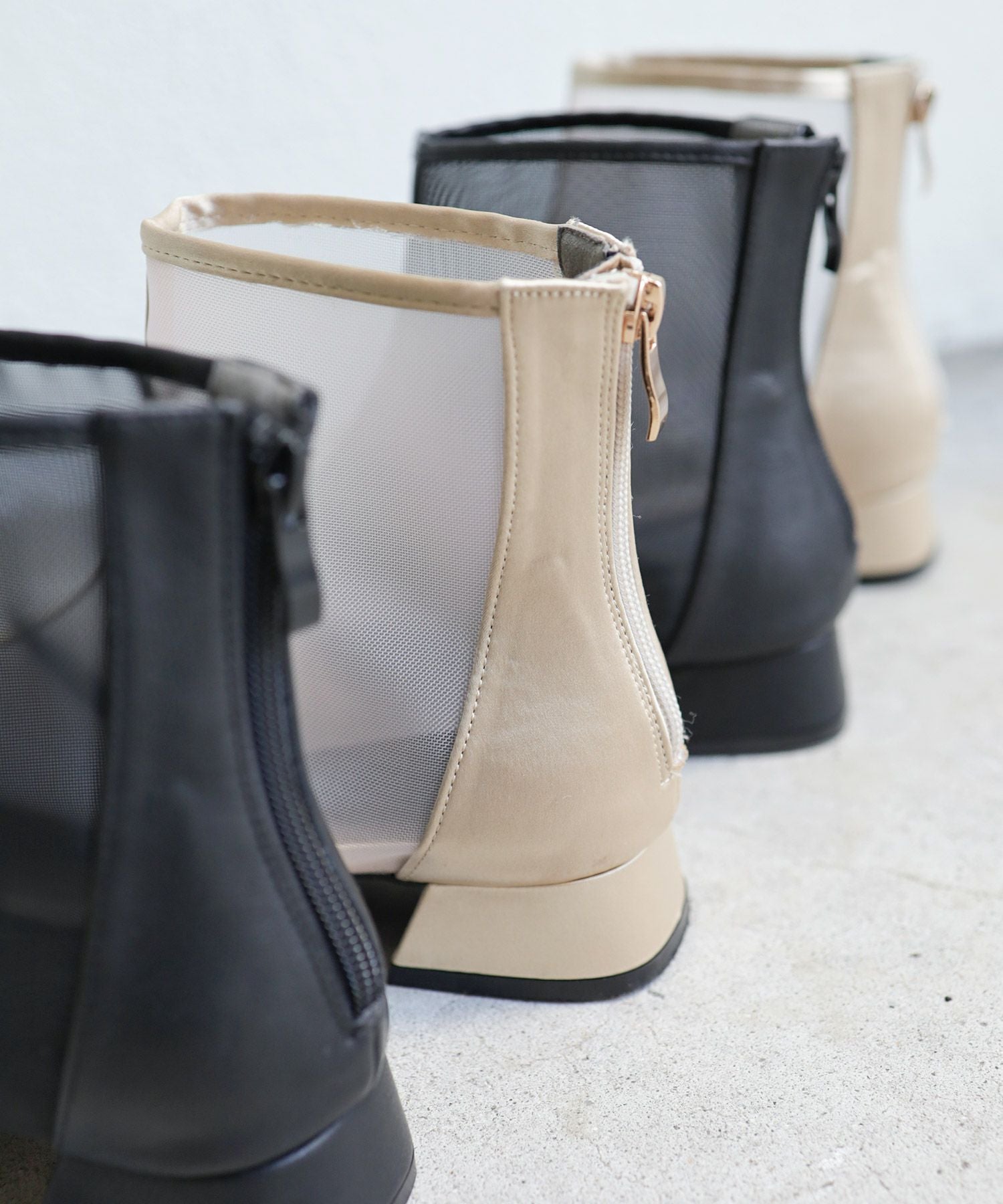 シースルーショートブーツ