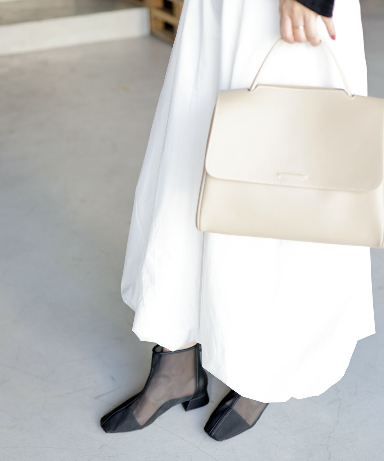 シースルーショートブーツ