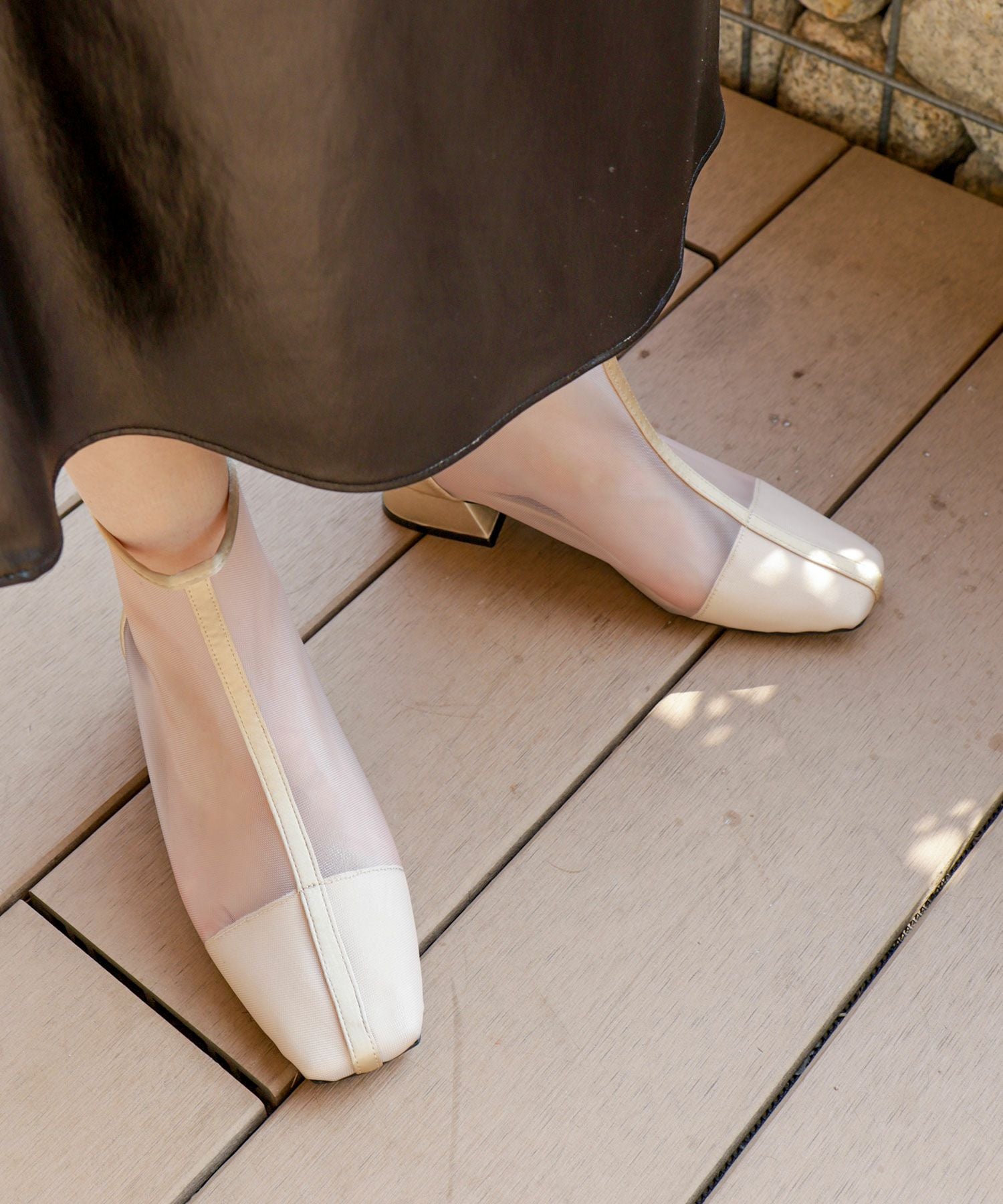 シースルーショートブーツ