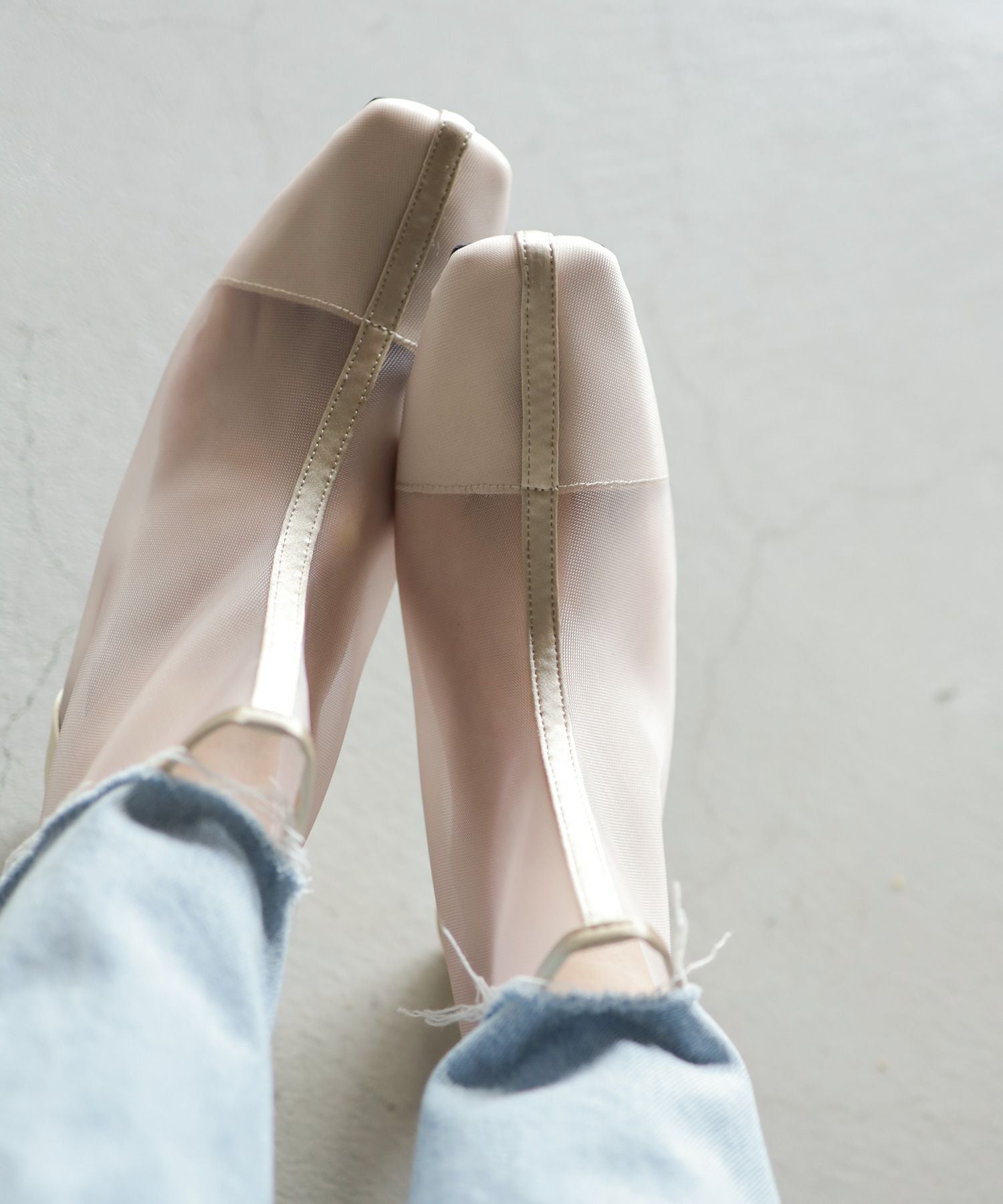 シースルーショートブーツ