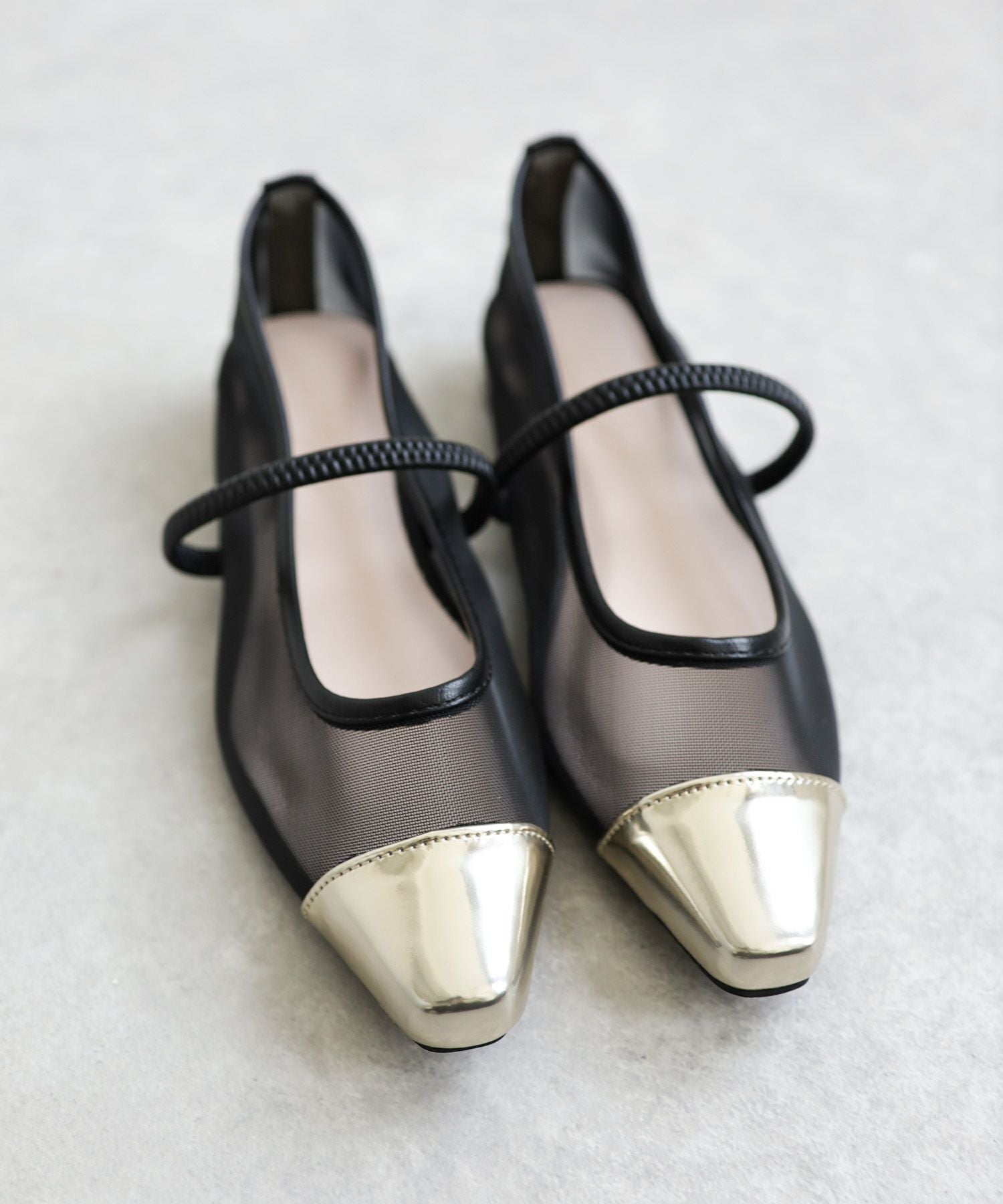 シースルーメリージェーンパンプス